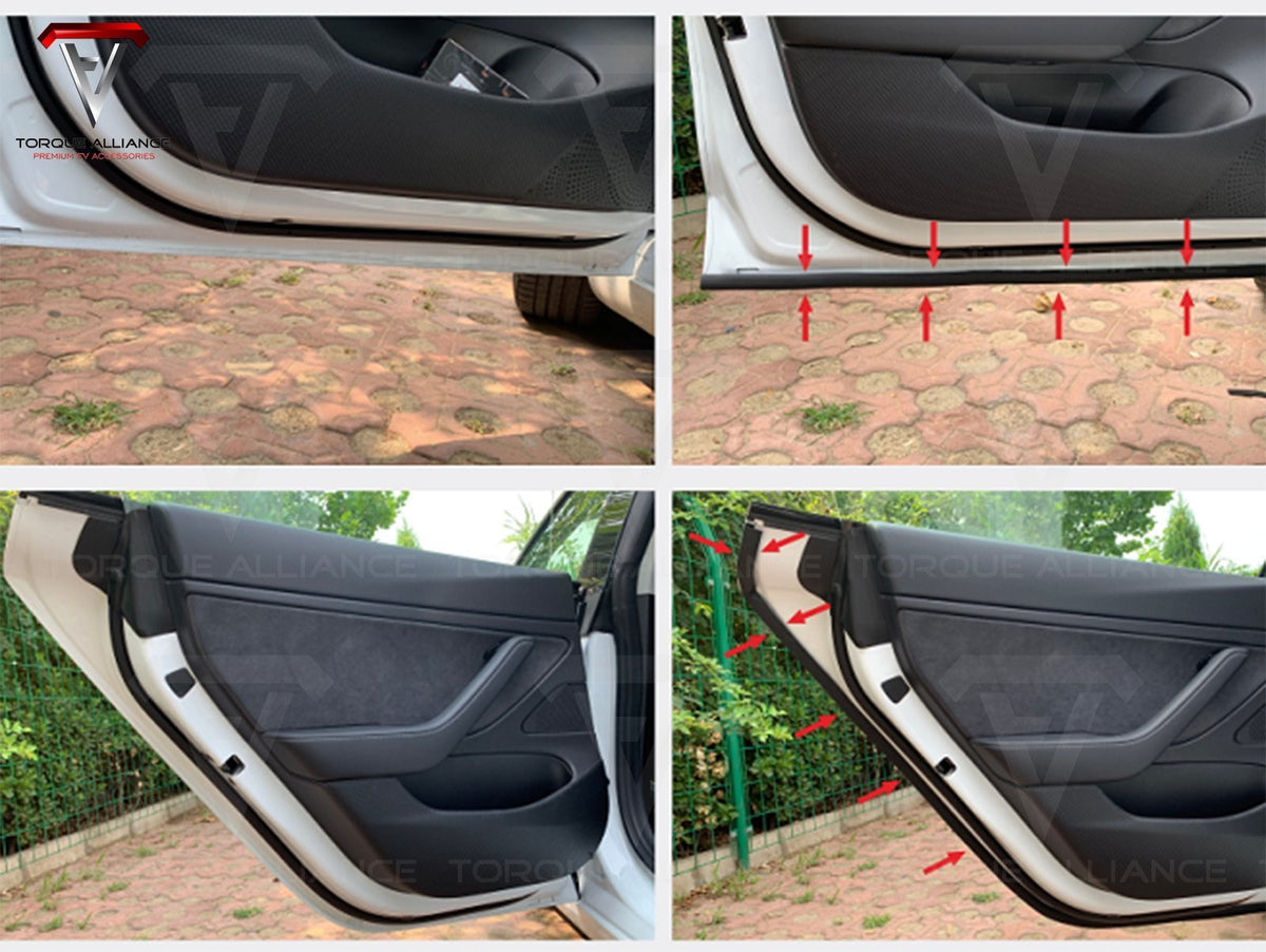 4er-Pack Türschlossschutz Für Model Y Model 3 Türen Silikon-Silica