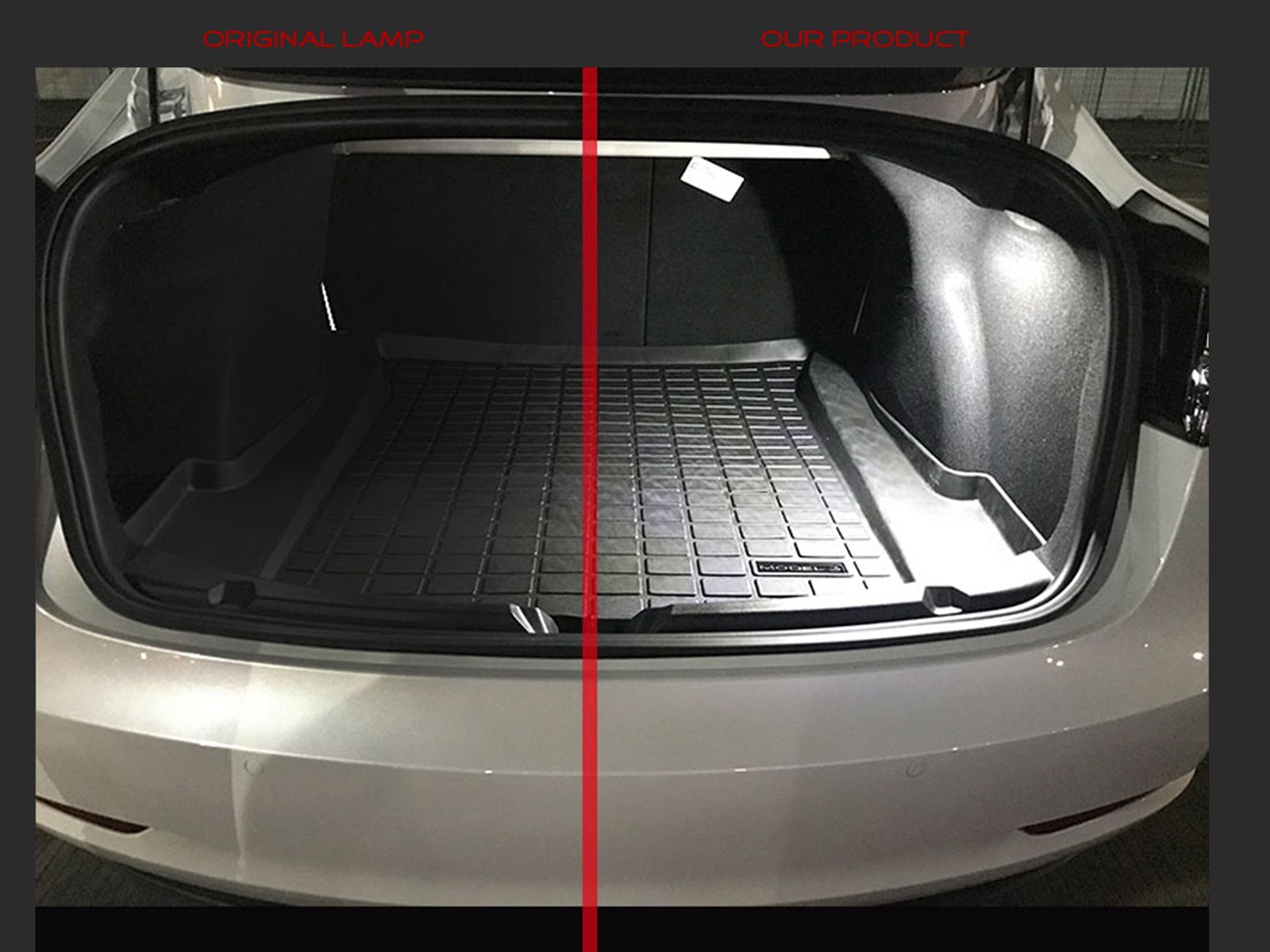 Tesla Model 3: Tragbare Kofferraum-Staufach - Plugear