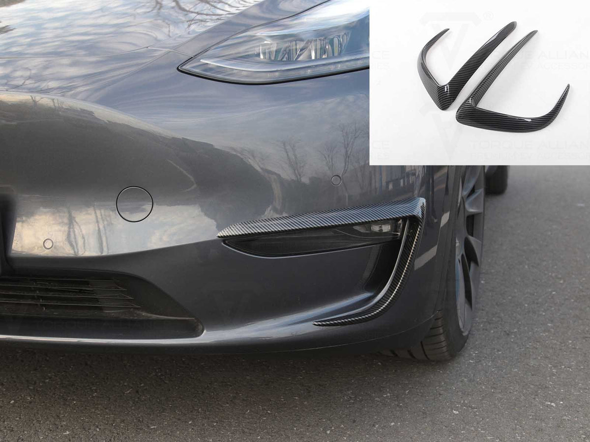 Tesla Model Y : Jeu de garnitures de phares antibrouillard (ABS, 2