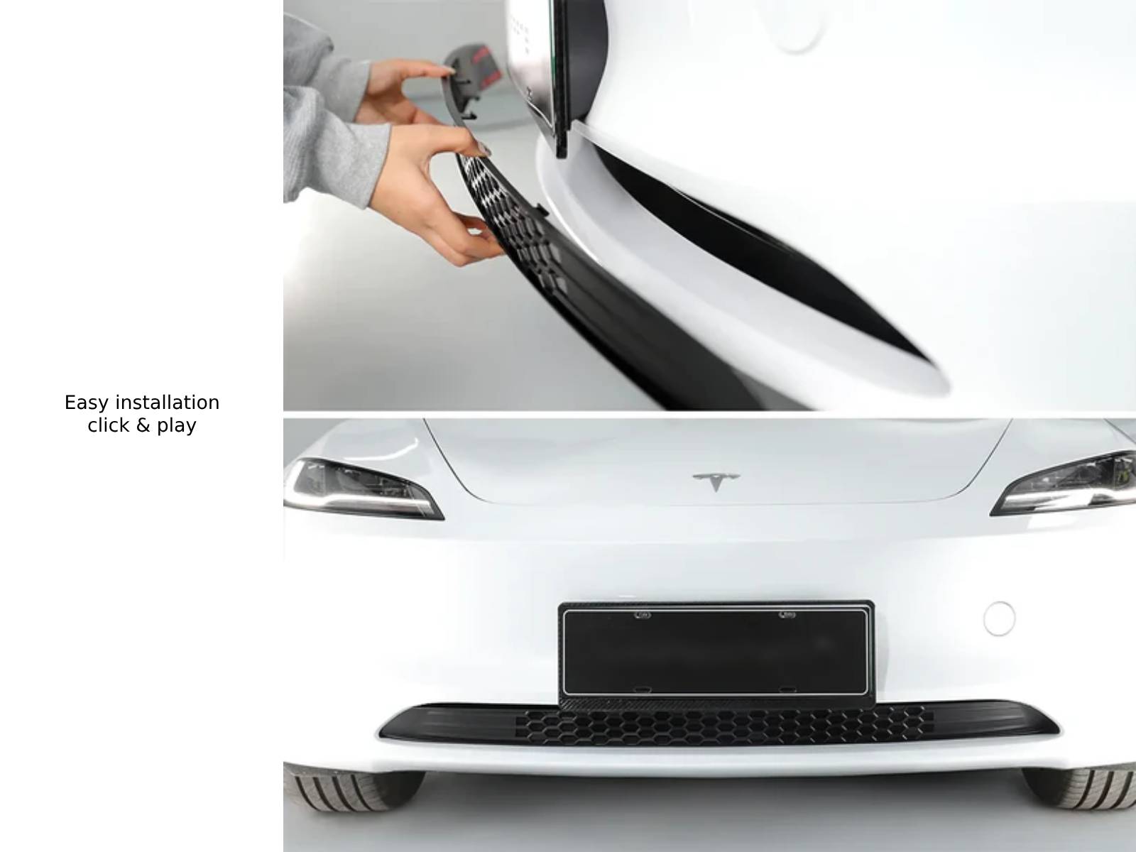 Tesla Model 3 (2024 Highland): Front Insect Screen, Radiator Protective Mesh Grill Panel - Torque Alliance