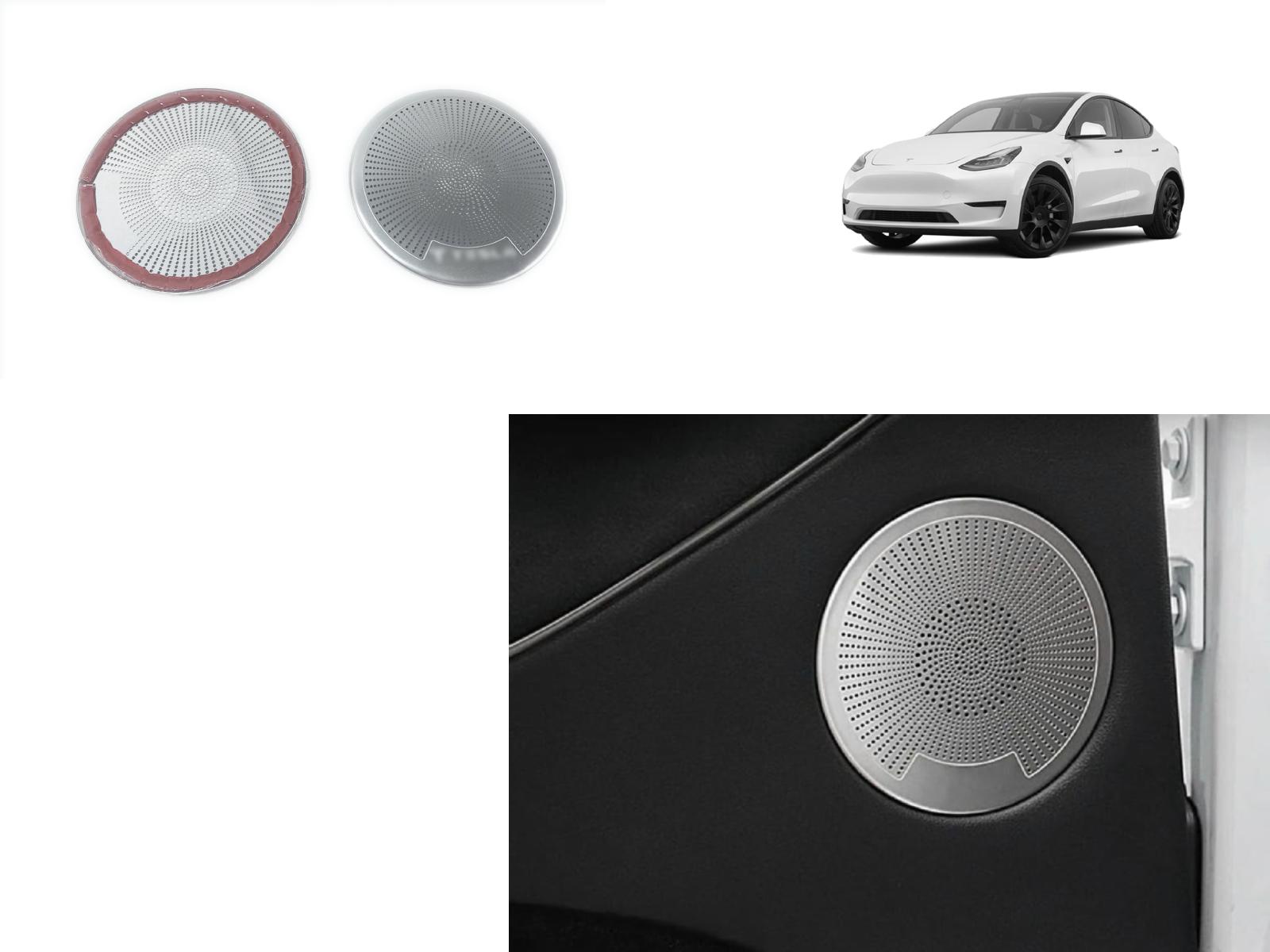 Tesla Model Y: Rear Door Speaker Decoration Covers (set of 2) - Torque Alliance