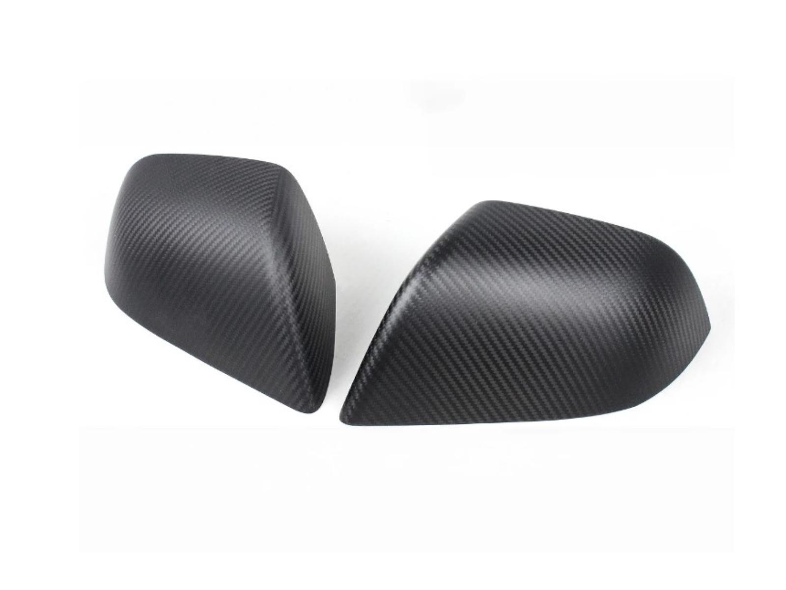 Tesla Model Y: Rearview Mirror Covers (Genuine Carbon Fiber Collection) - Torque Alliance