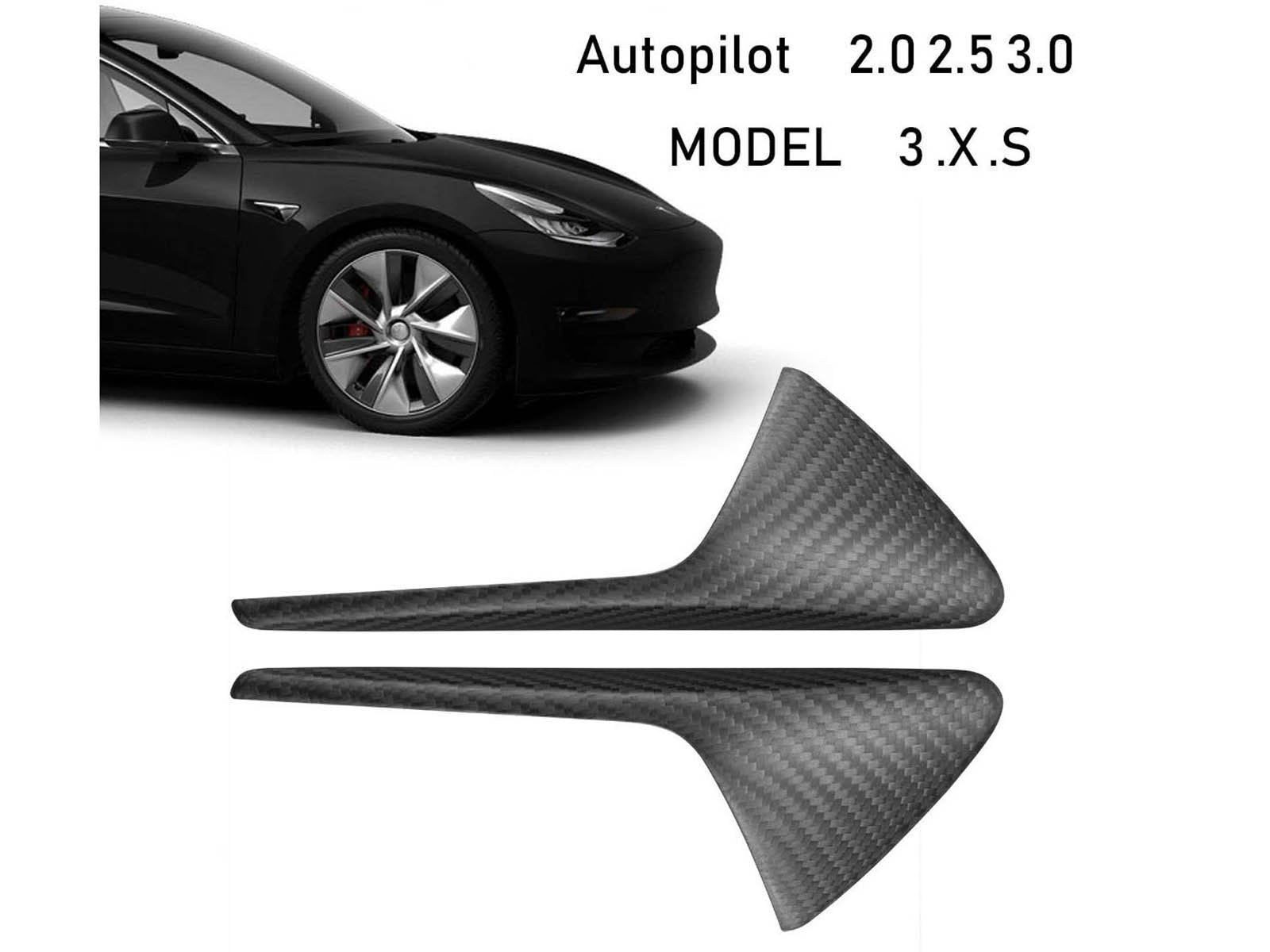 All Tesla Models: Side Fender Vent Camera Trim (Genuine Carbon Fiber Collection) - Torque Alliance