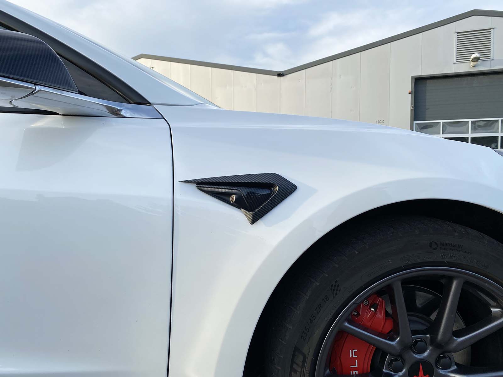 All Tesla Models: Side Fender Vent Camera Trim Spoiler - Torque Alliance