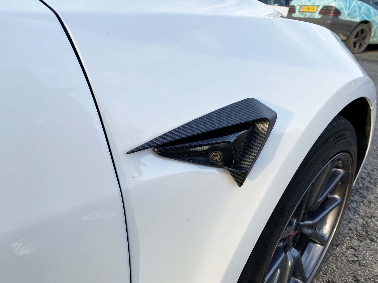 All Tesla Models: Side Fender Vent Camera Trim Spoiler - Torque Alliance