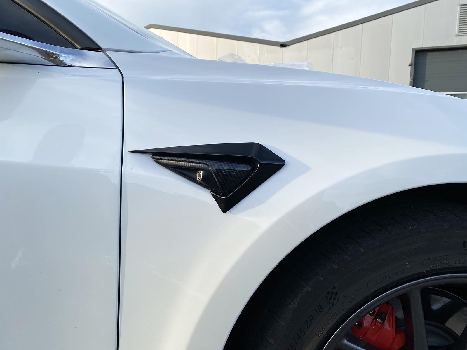 All Tesla Models: Side Fender Vent Camera Trim Spoiler - Torque Alliance