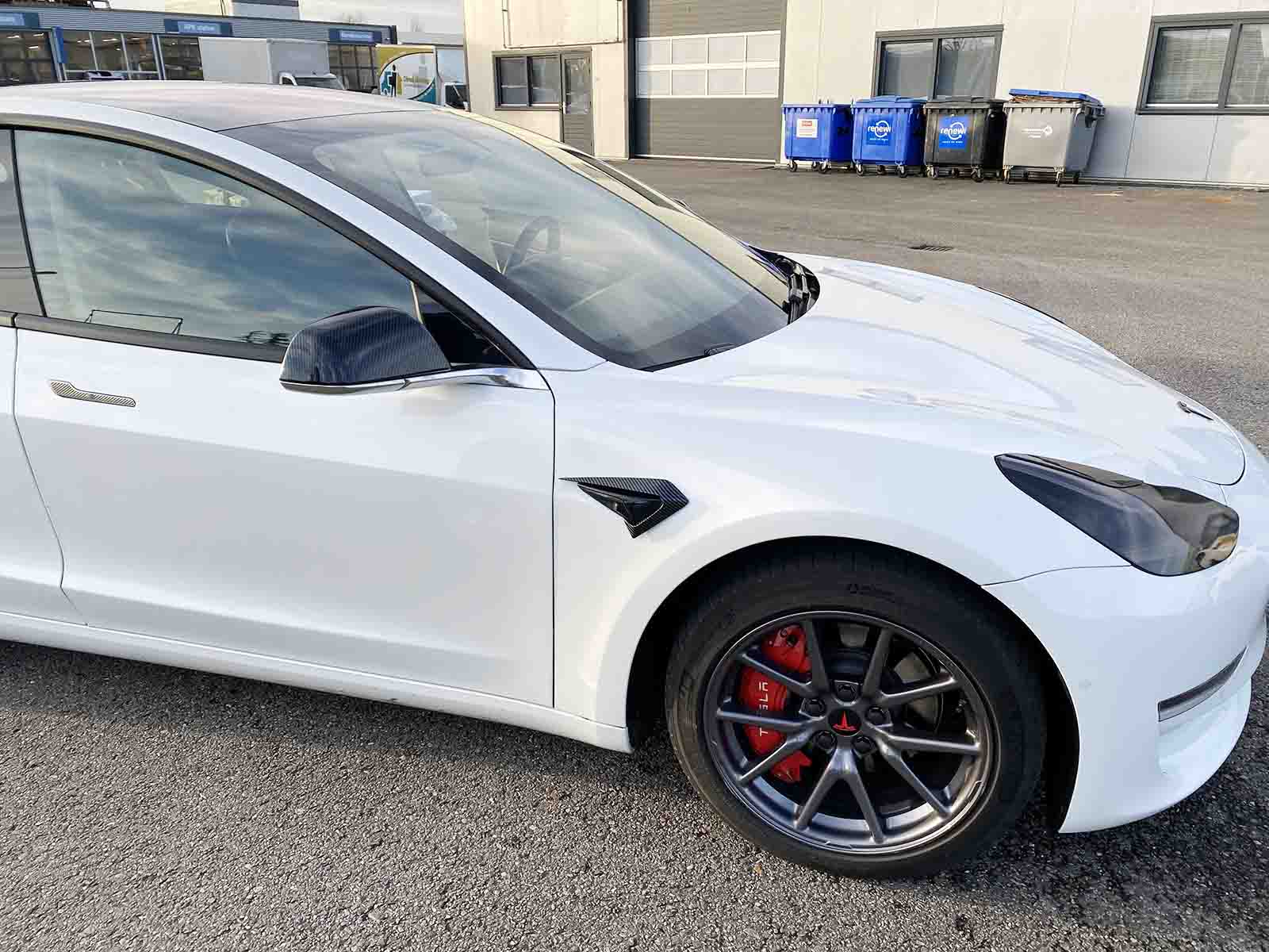 All Tesla Models: Side Fender Vent Camera Trim Spoiler - Torque Alliance