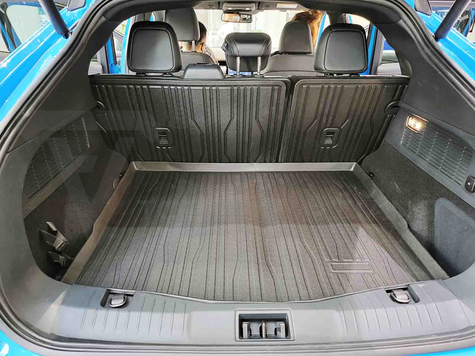 Ford Mustang Mach-e: All-weather Trunk Mat, Boot Liner (Premium Recyclable Rubber) - Torque Alliance