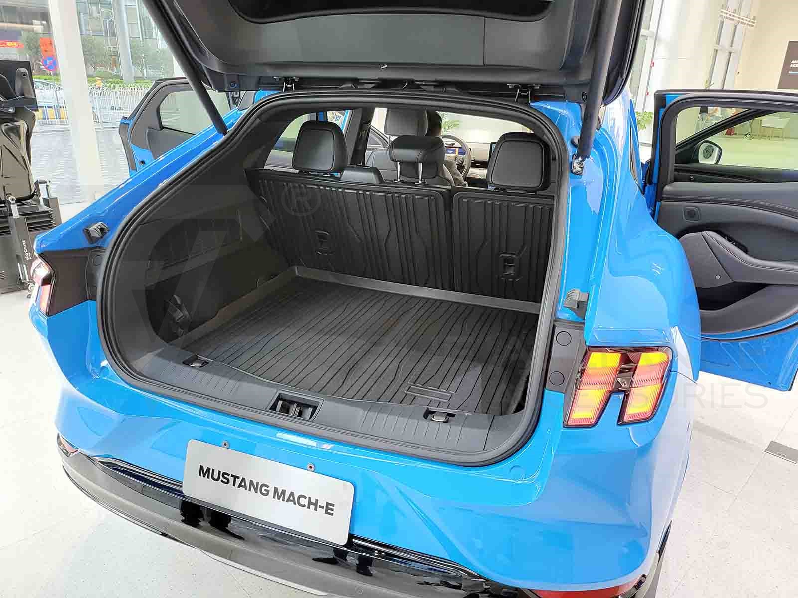 Ford Mustang Mach-e: All-weather Trunk Mat, Boot Liner (Premium Recyclable Rubber) - Torque Alliance