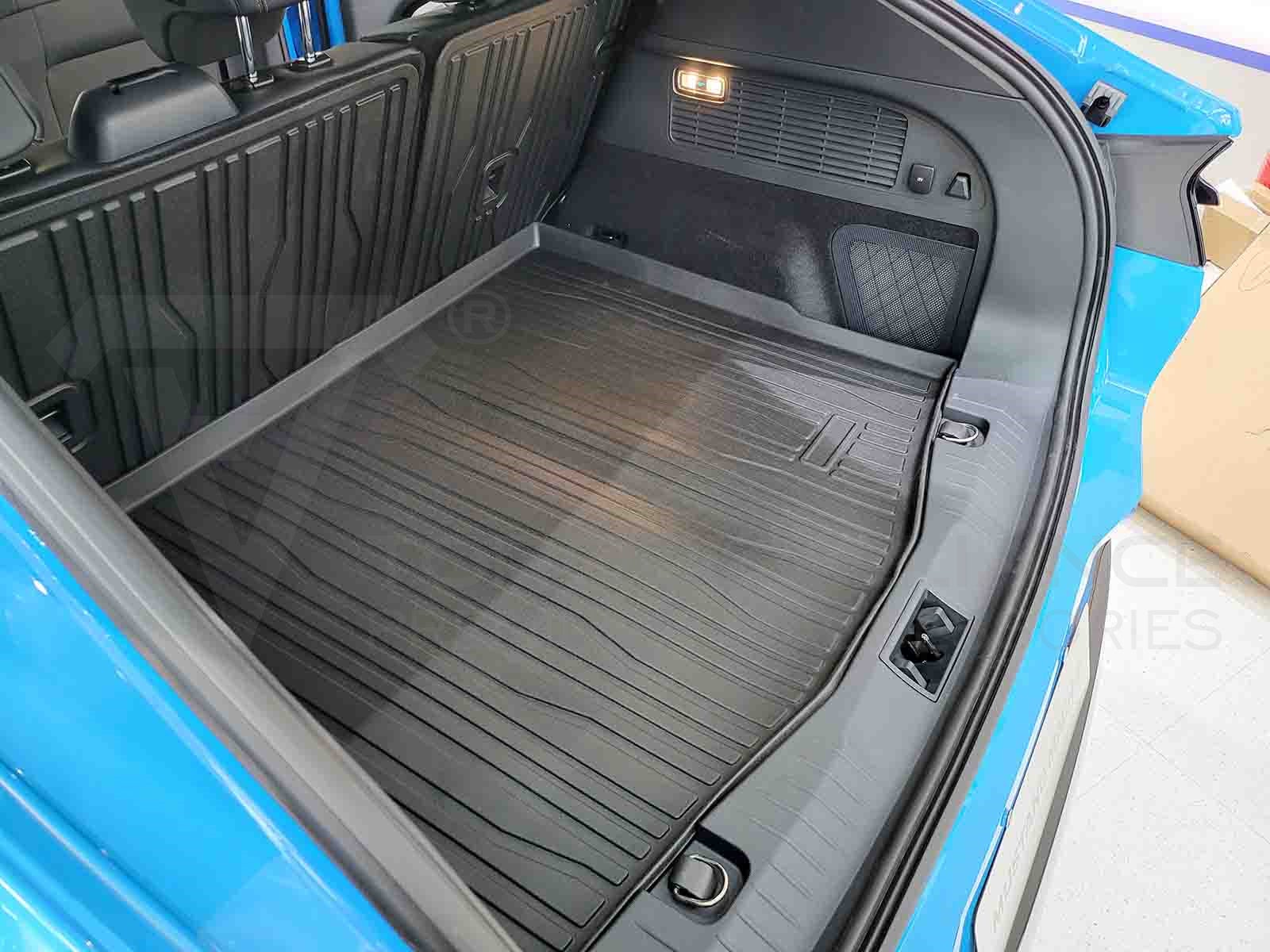 Ford Mustang Mach-e: All-weather Trunk Mat, Boot Liner (Premium Recyclable Rubber) - Torque Alliance