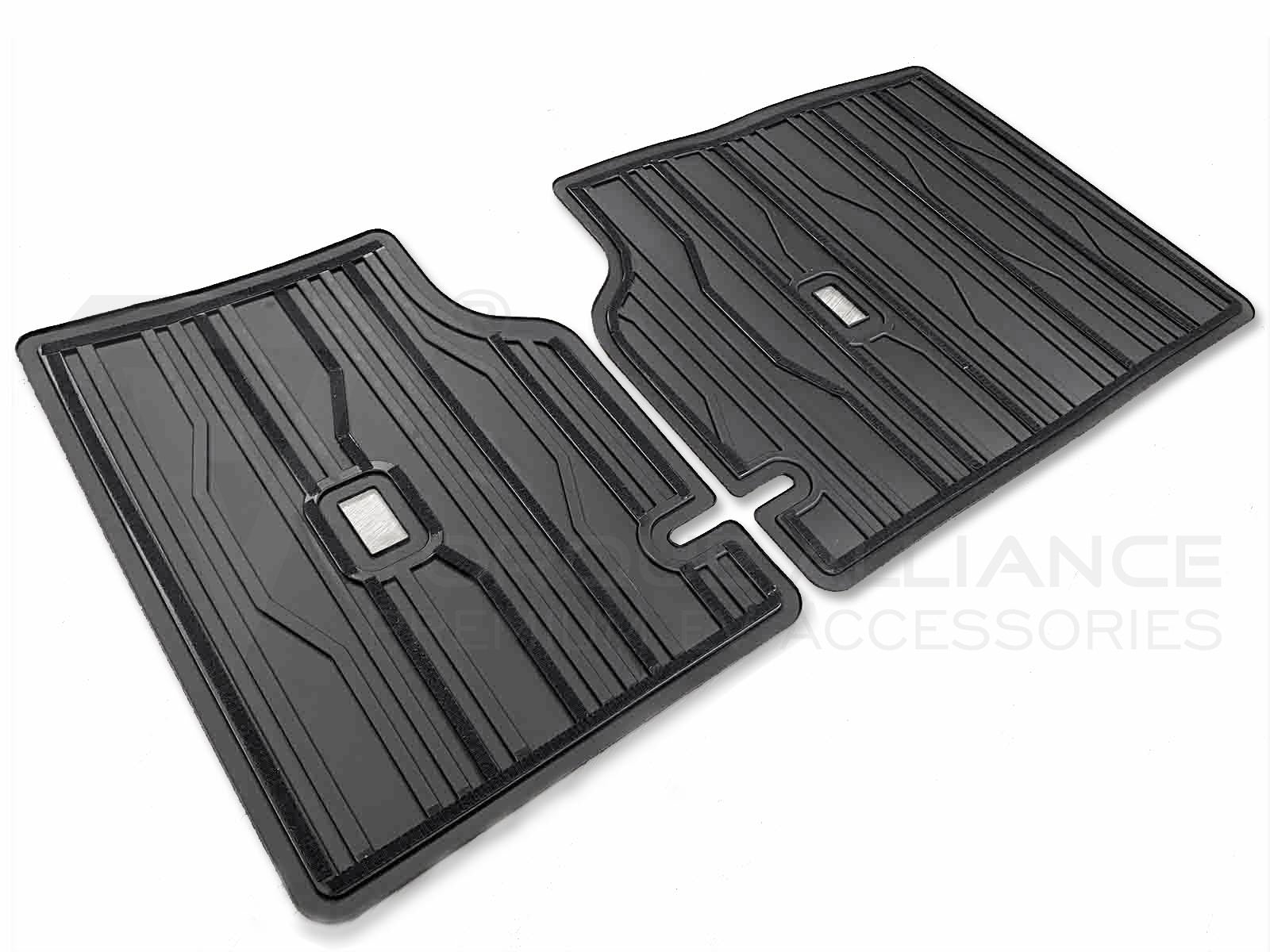 Ford Mustang Mach-e: Seat Back Protector Mats, Guard Boot Liner (Premium Recyclable Rubber, 2 pcs) - Torque Alliance