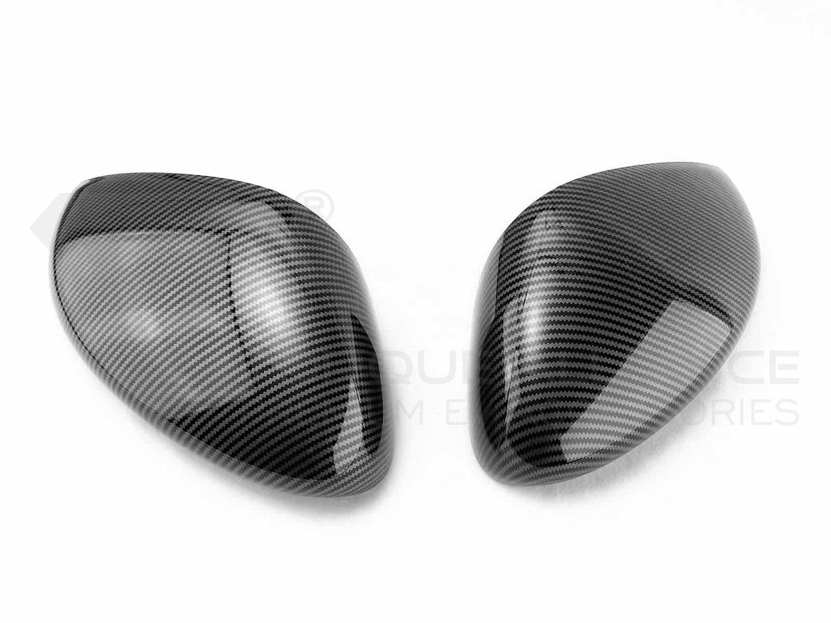 2Pcs Car External Outside Rearview Mirror Cover Wing Door Side