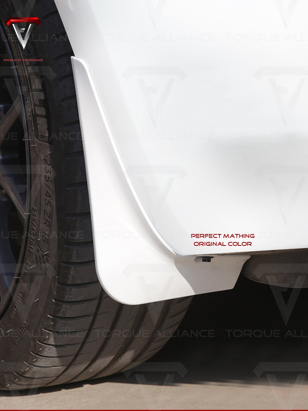 Model 3: 2nd Generation Mud Flaps (4 pcs, no drilling, baking finish) - Torque Alliance