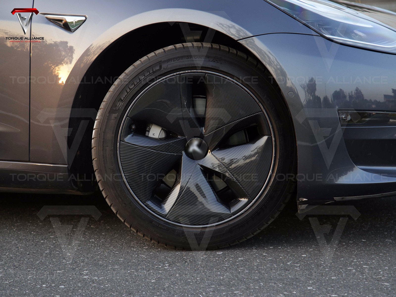 Model 3: Aero Wheel Cover/Hubcap Set - Torque Alliance