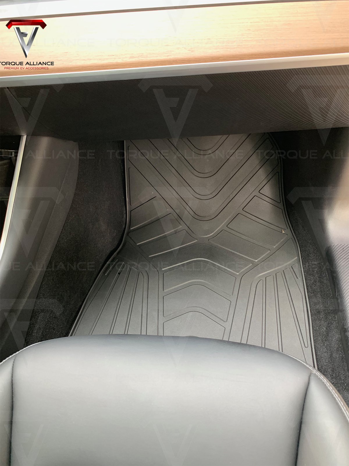 Model 3: All-weather Interior Floor Mats (3 pcs, Synthetic Latex Rubber) - Torque Alliance