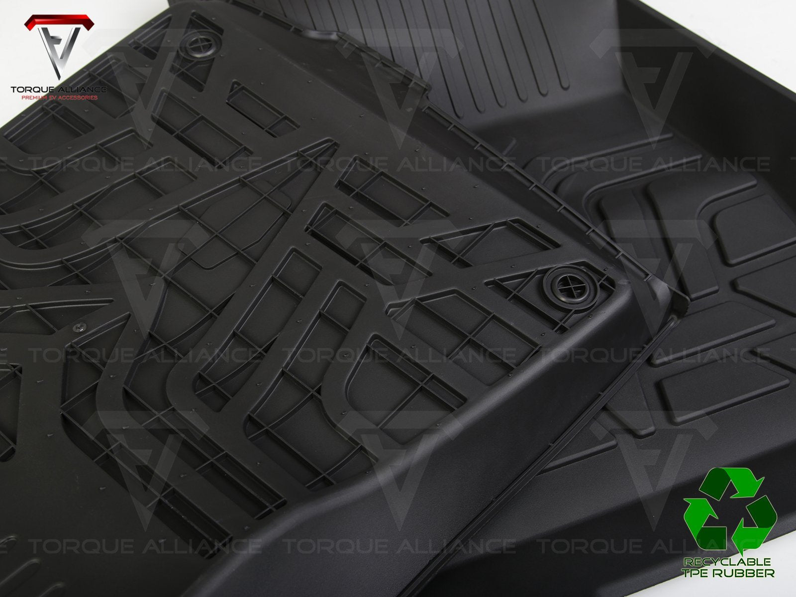 Model 3: All-weather Interior Floor Mats (TPE Rubber, 3 Pieces) - Torque Alliance