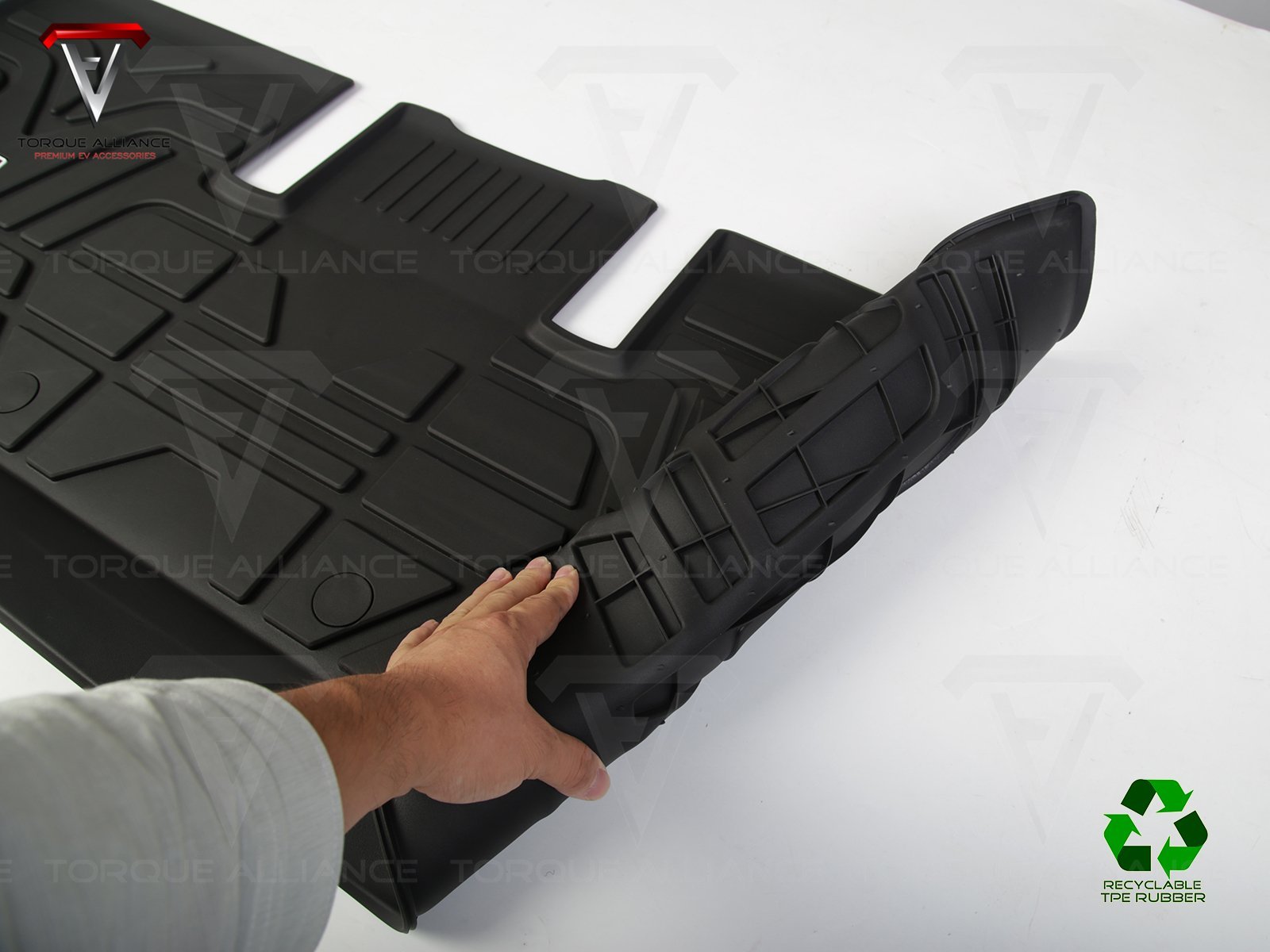 Model 3: All-weather Interior Floor Mats (TPE Rubber, 3 Pieces) - Torque Alliance