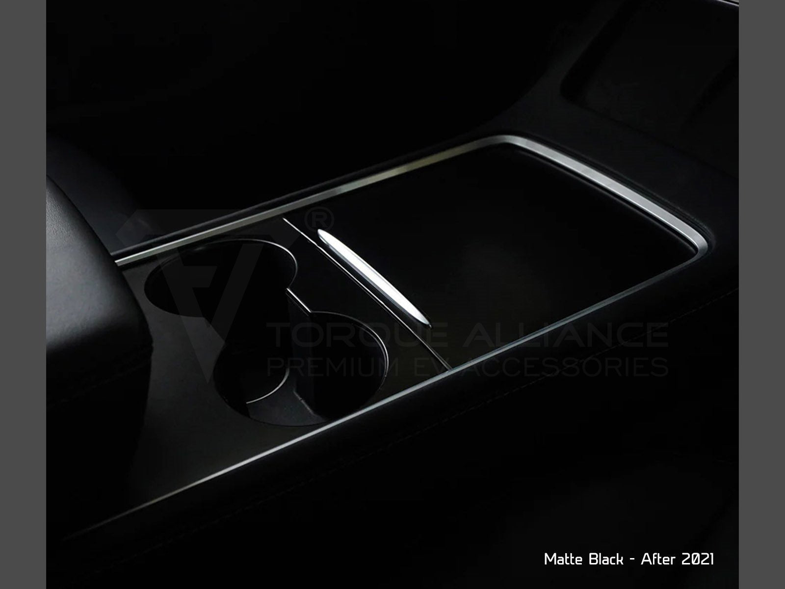 Model 3 and Model Y: Middle Console Cover Set (ABS+ Coating) - Torque Alliance