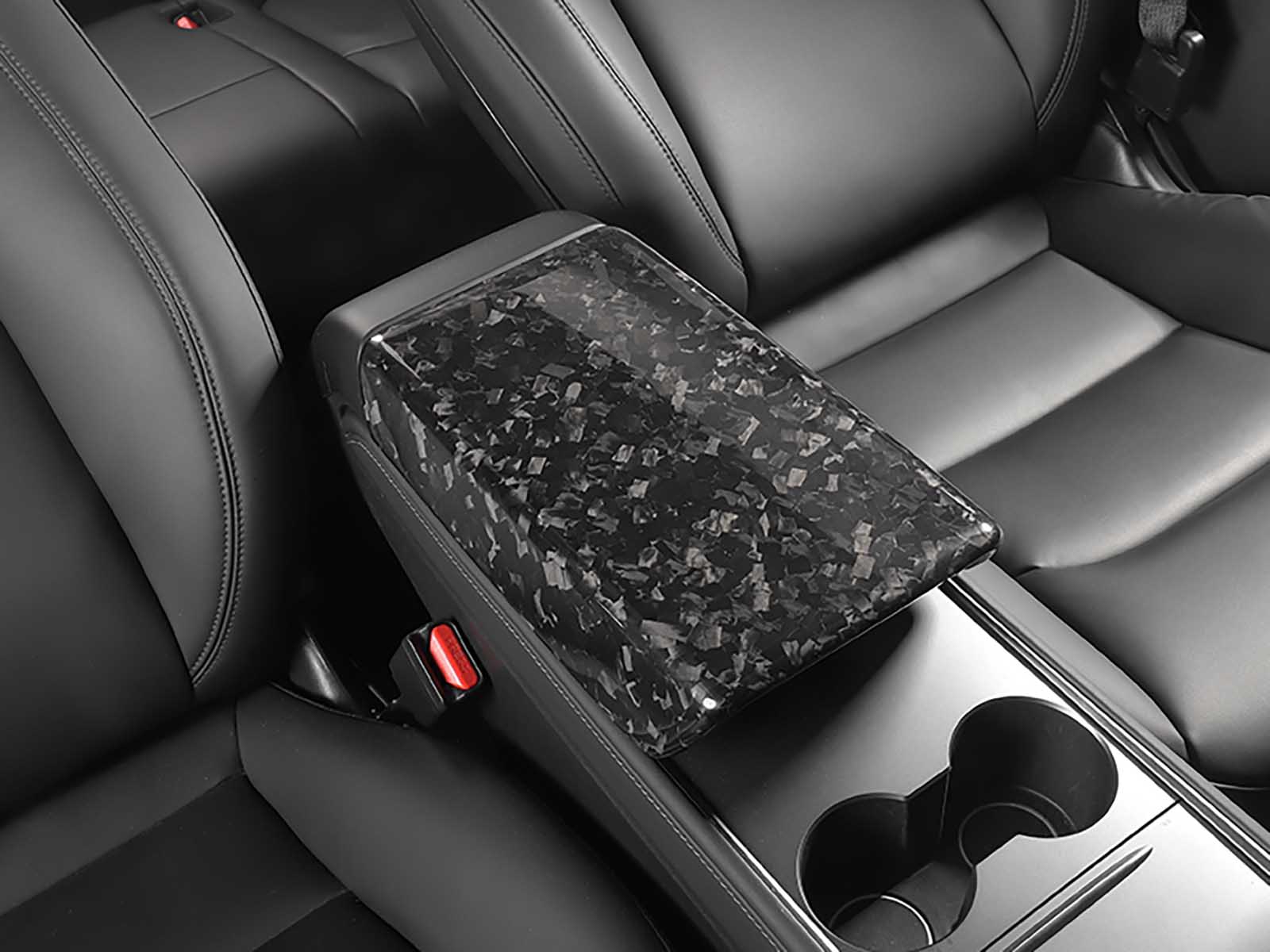 Model 3: Armrest Cover (Genuine Carbon Fiber Collection) - Torque Alliance