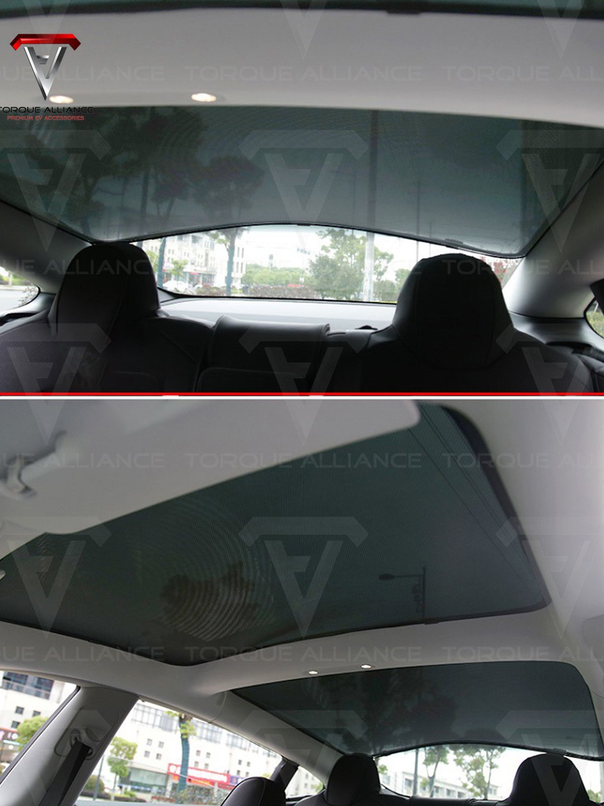 Model 3: Dual-layer Sunshade for Solar Roof - Torque Alliance