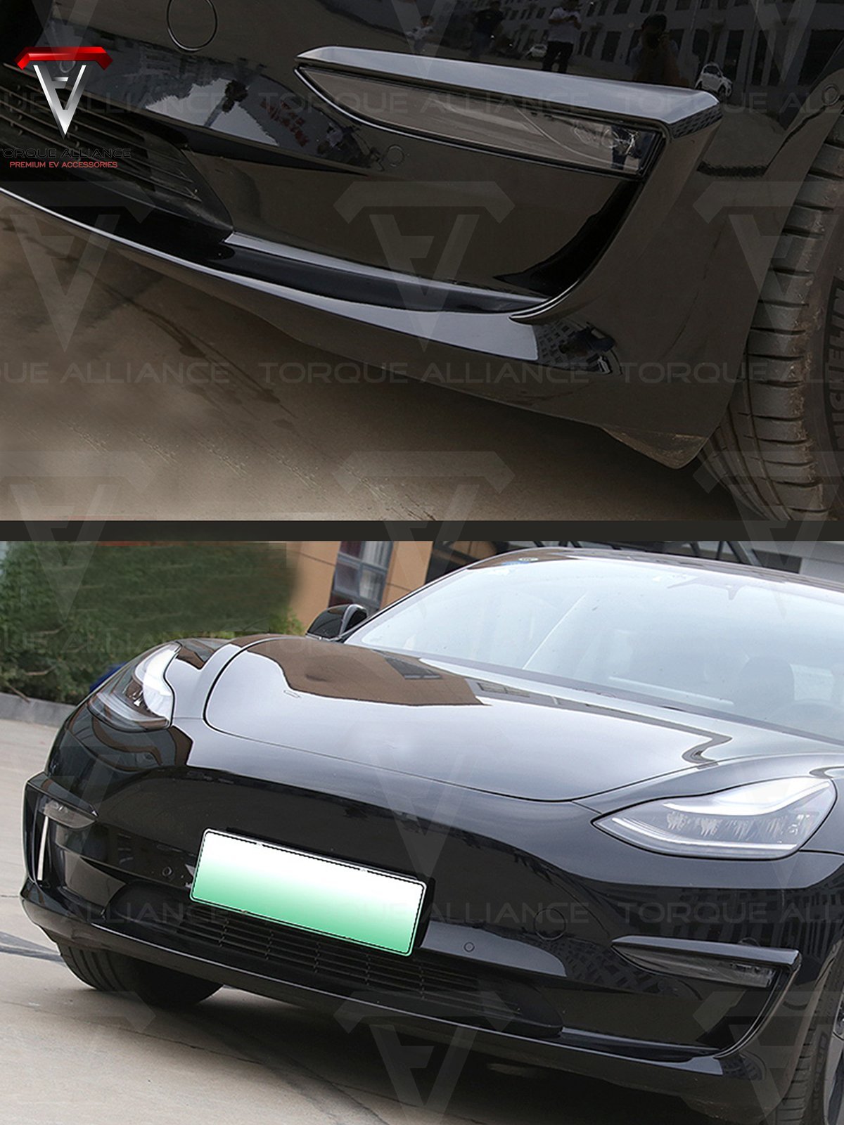 Model 3: Fog Light Trim Blade (2 pieces) - Torque Alliance