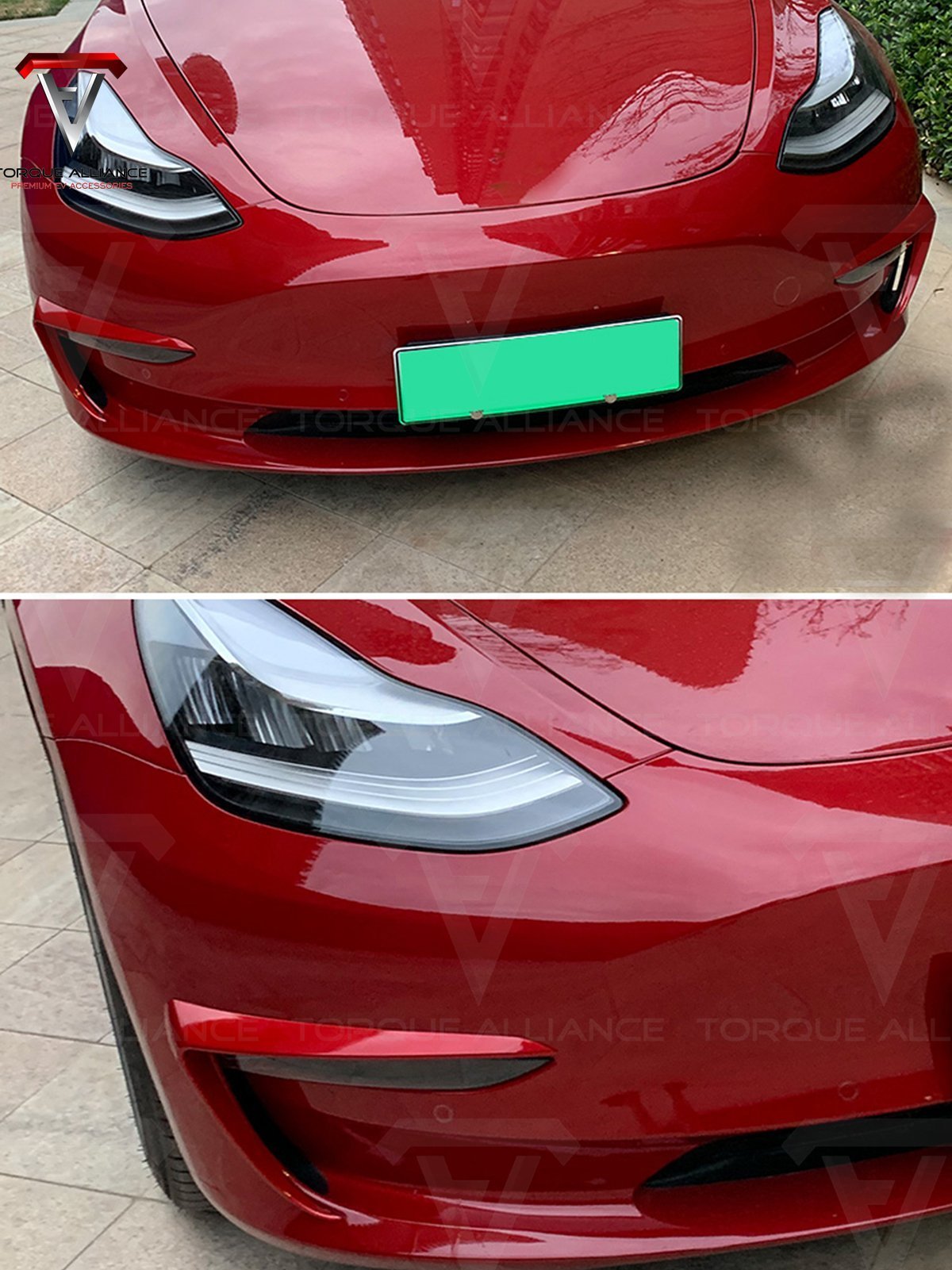 Model 3: Fog Light Trim Blade (2 pieces) - Torque Alliance