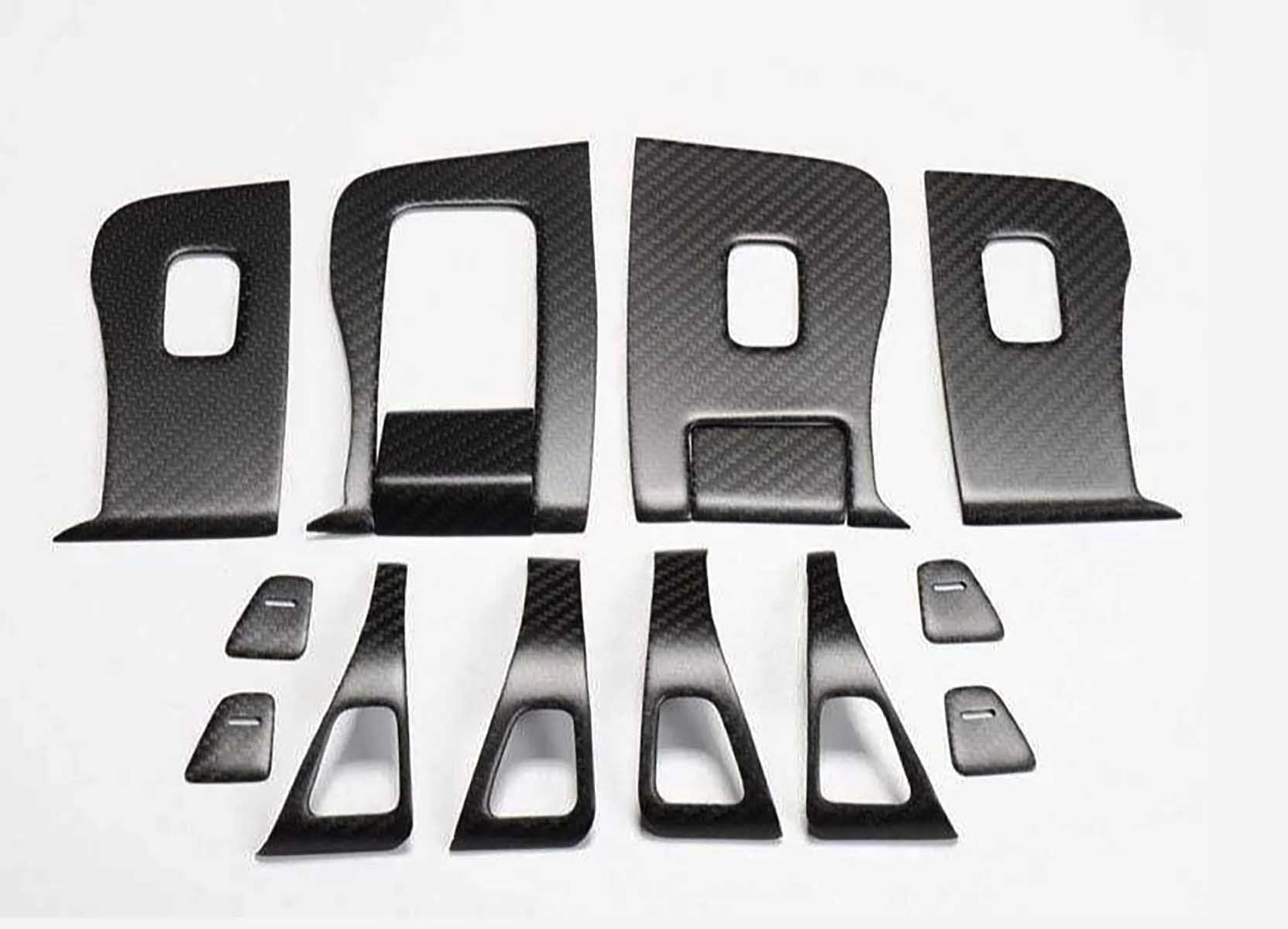 Model 3: Interior Button Decal Set (14 pcs, Carbon Fiber Collection) - Torque Alliance