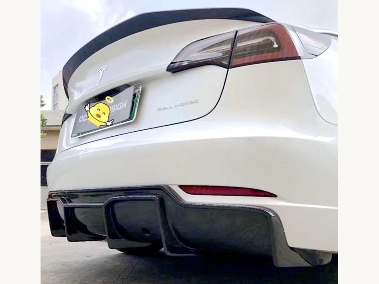 Model 3_Real Carbon Fiber Bolt-on Body Kit - Razor V Style - Torque Alliance