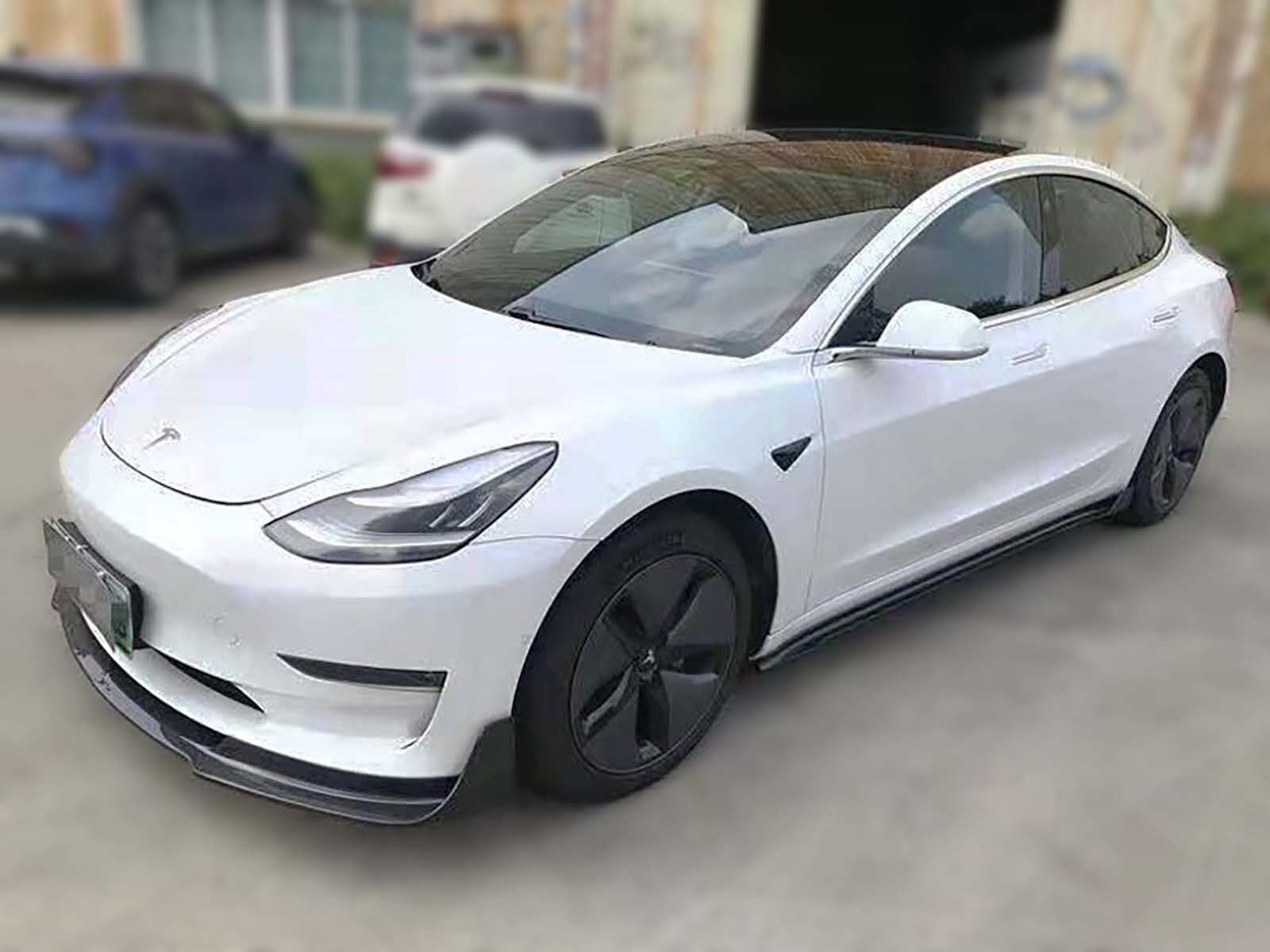 Model 3_Real Carbon Fiber Bolt-on Body Kit - Razor V Style - Torque Alliance