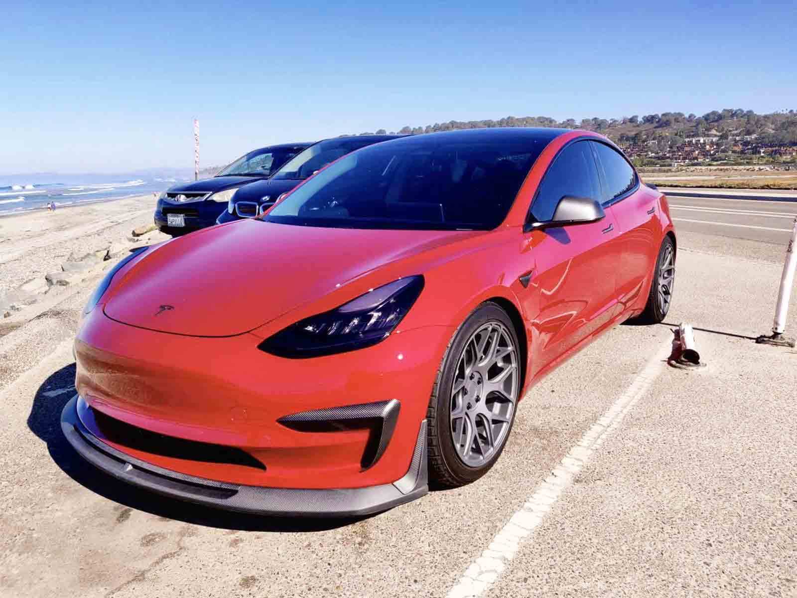 Model 3: Real Carbon Fiber Bolt-on Body Kit - RZ Style - Torque Alliance