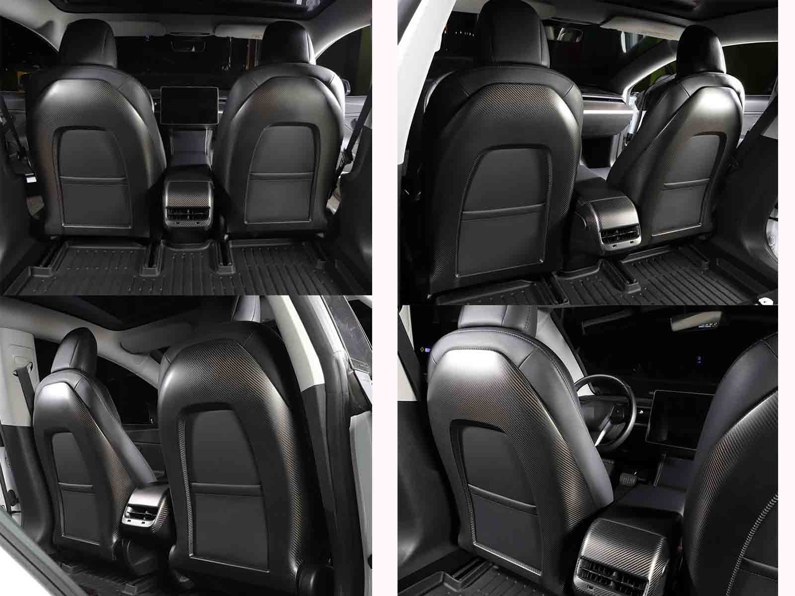 Model 3: Seat Back Set (Genuine Carbon Fiber Collection) - Torque Alliance