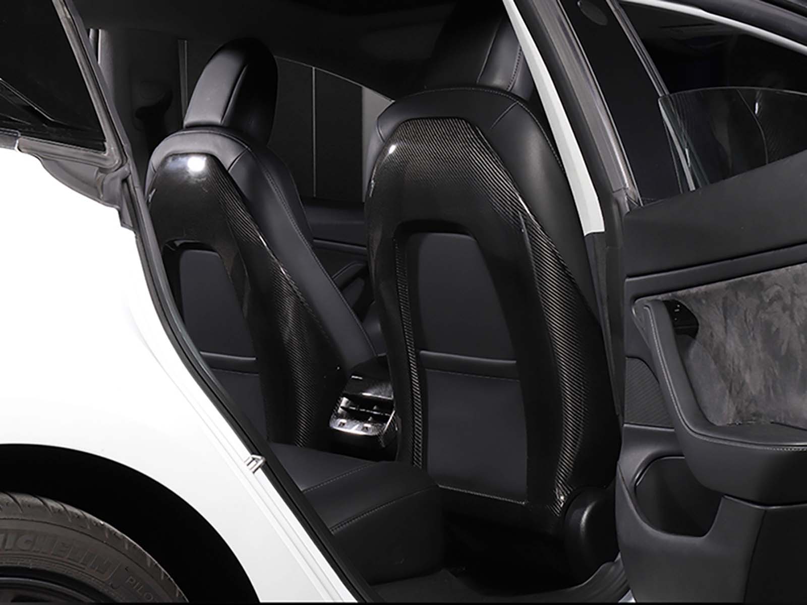 Model 3: Seat Back Set (Genuine Carbon Fiber Collection) - Torque Alliance