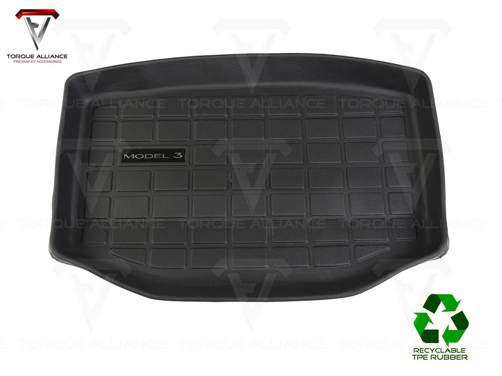 Model 3: Trunk Lower Compartment Mat (TPE Rubber) - Torque Alliance