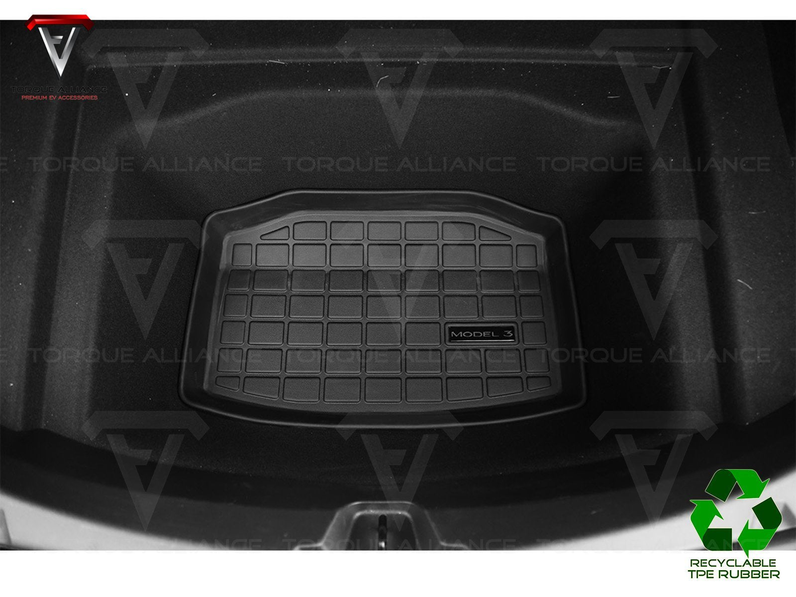 Model 3: Trunk Lower Compartment Mat (TPE Rubber) - Torque Alliance