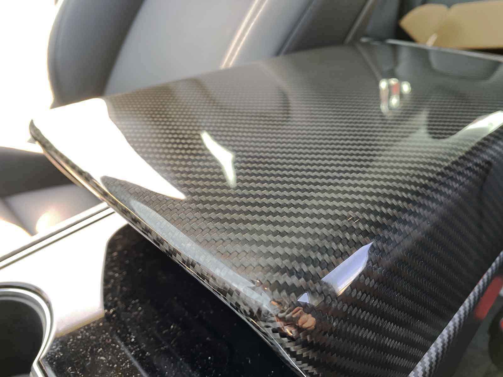 Model 3&Y: Armrest Cover (Genuine Carbon Fiber Collection) - Torque Alliance