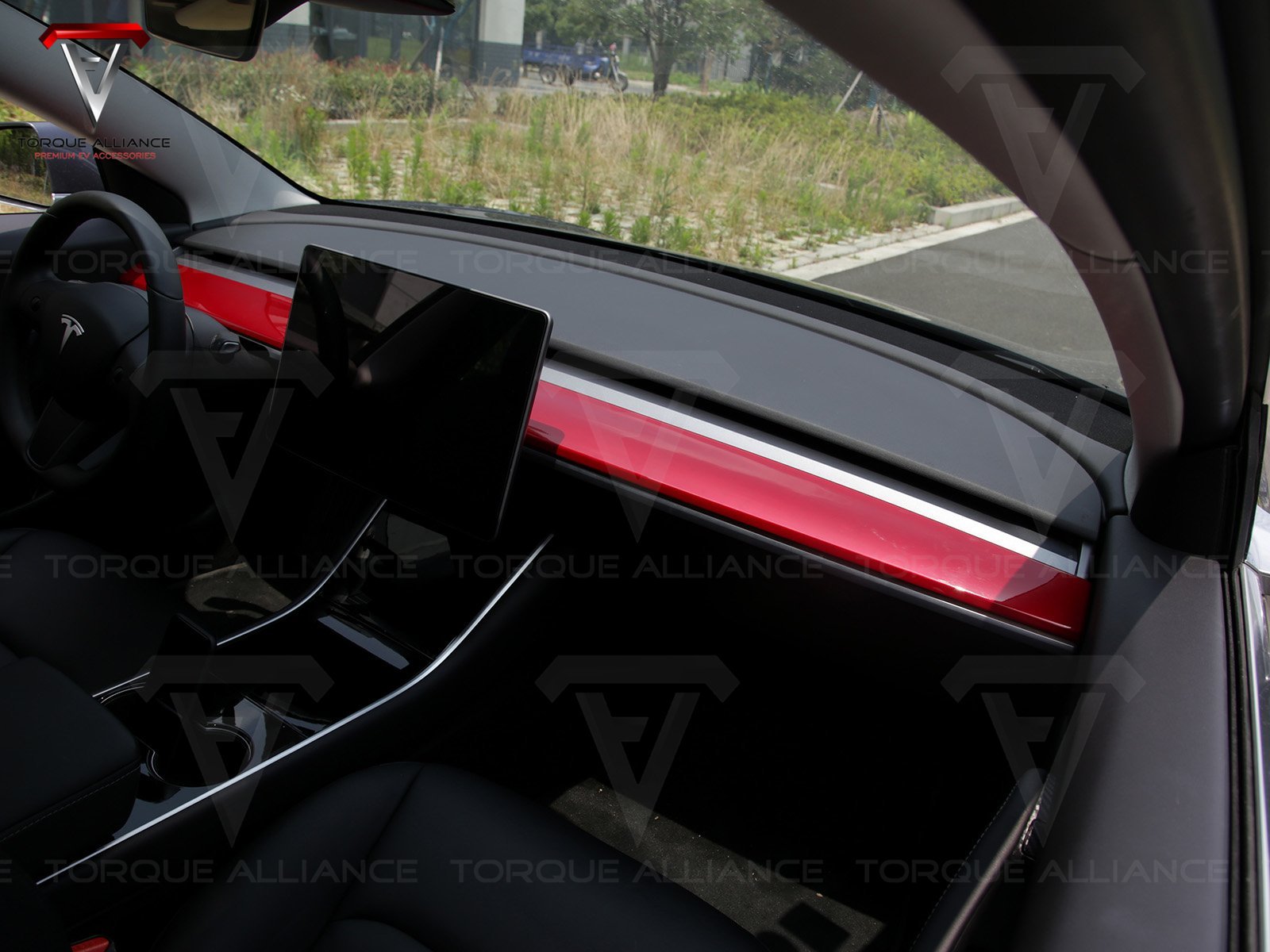 Model 3/Y: Dashboard Console Cover (ABS+Coating) - Torque Alliance