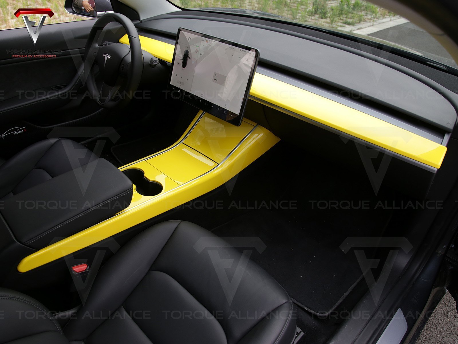 Model 3/Y: Dashboard Console Cover (ABS+Coating) - Torque Alliance