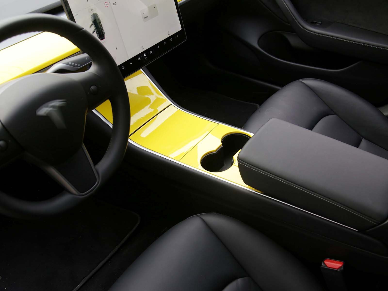 Model 3/Y: Middle Console Cover Set (ABS+coating) - Torque Alliance