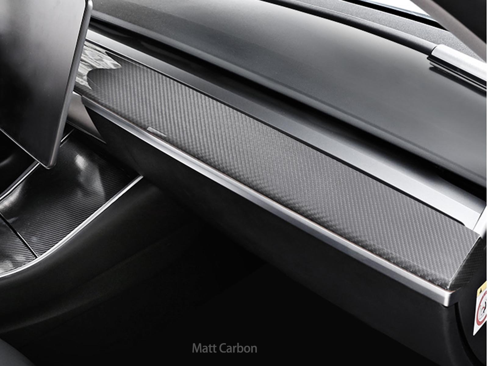 Model 3/Y: Real Carbon Fiber Dashboard Cover - Torque Alliance