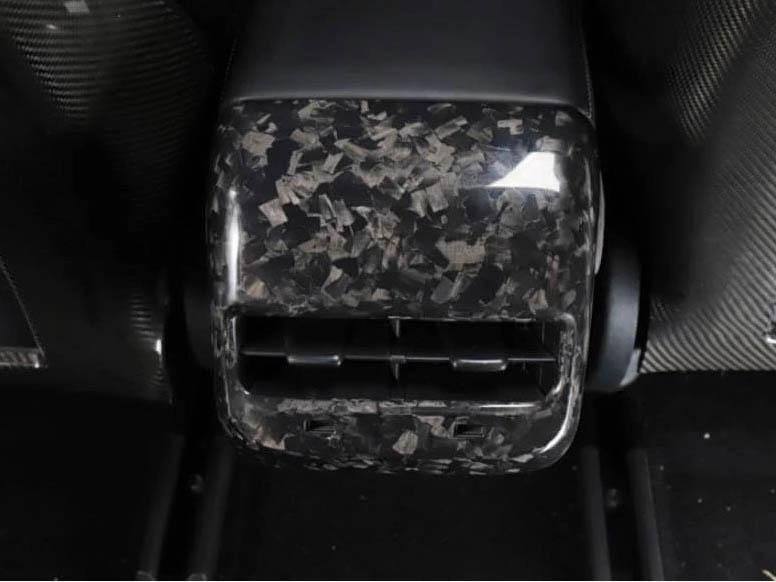Model 3&Y: Rear Seat AirCo Outlet Trim (Genuine Carbon Fiber Collection) - Torque Alliance