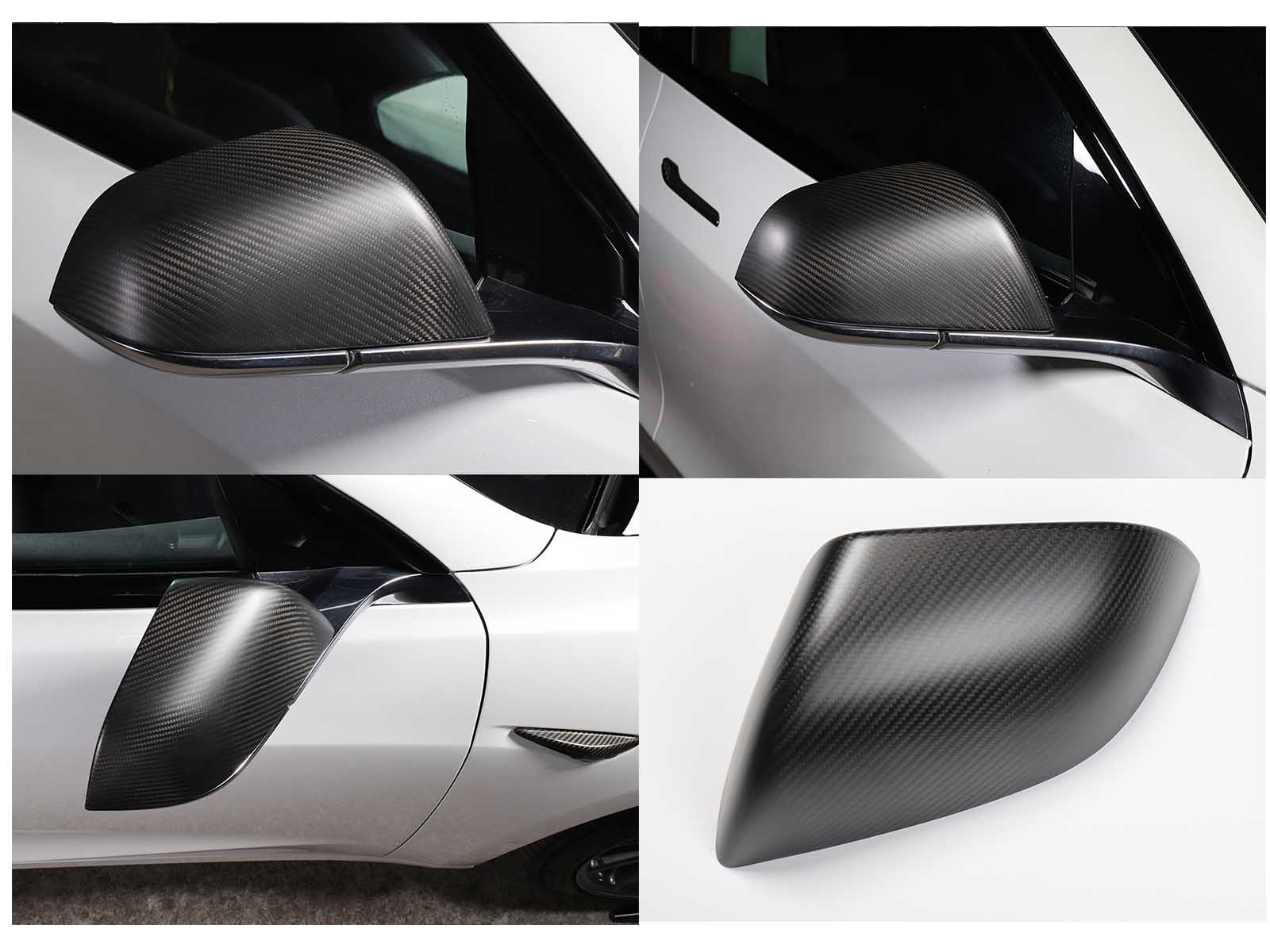 Model 3&Y: Rearview Mirror Covers (Genuine Carbon Fiber Collection) - Torque Alliance