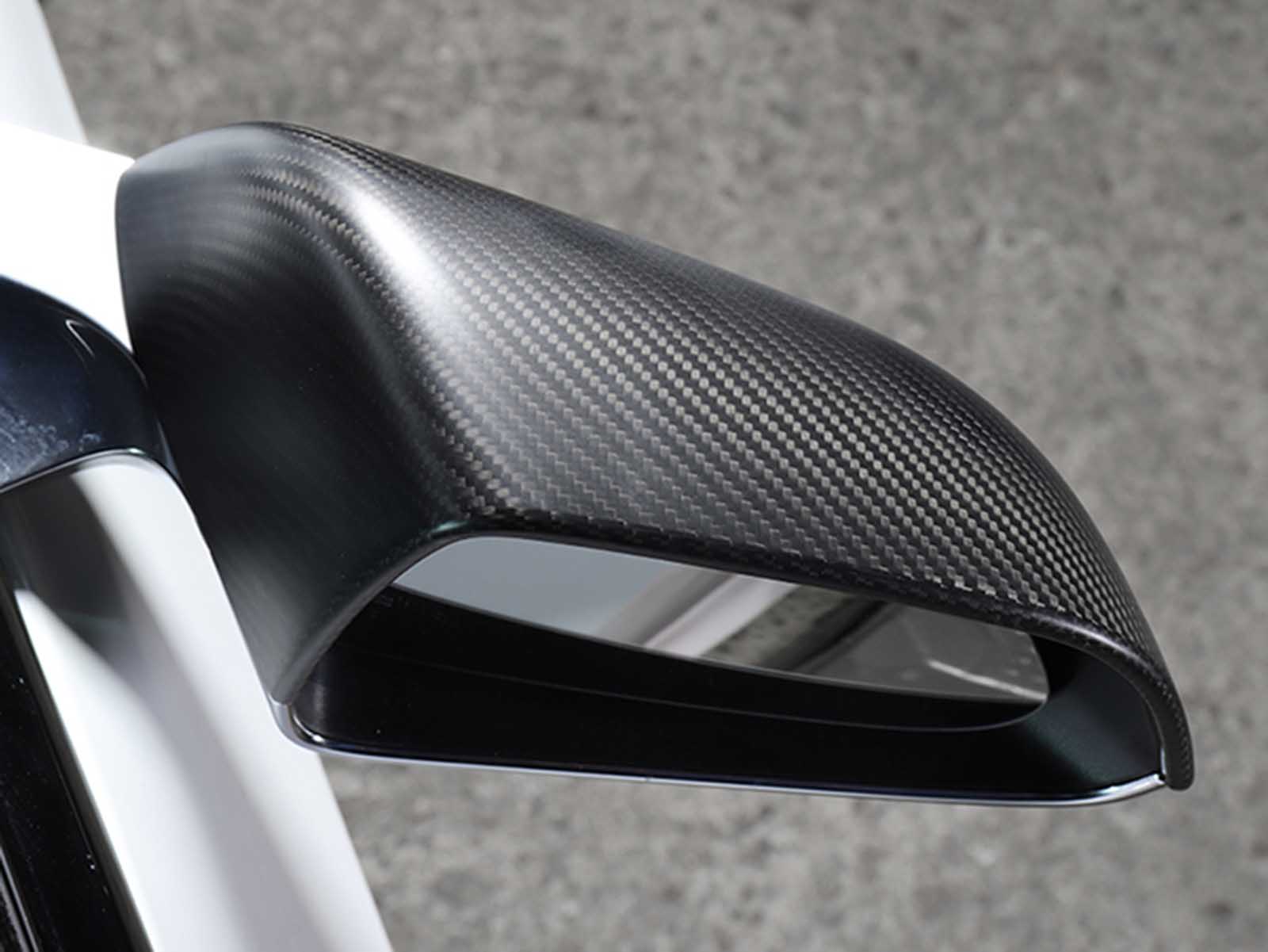 Model 3&Y: Rearview Mirror Covers (Genuine Carbon Fiber Collection) - Torque Alliance