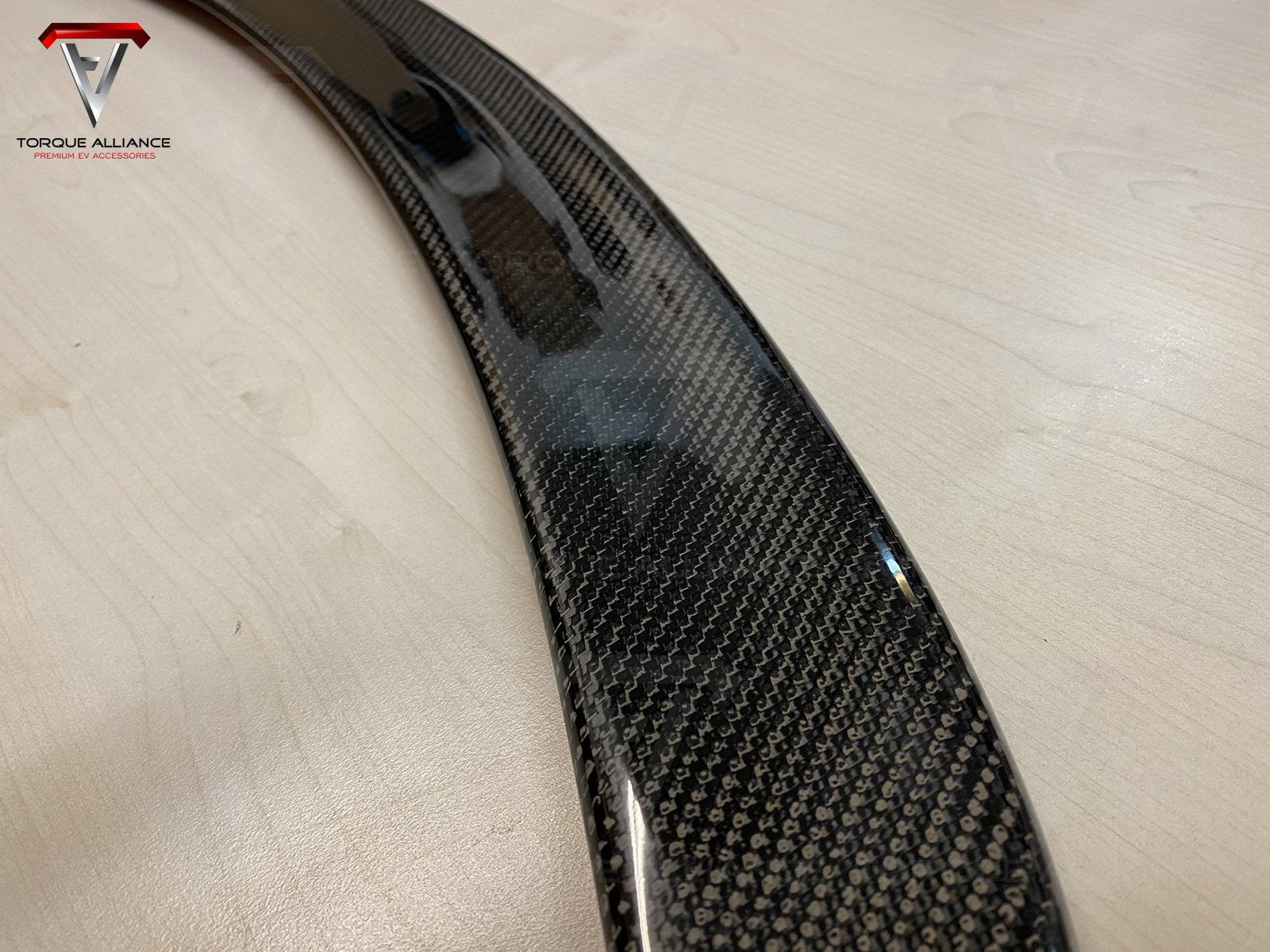 Model S: Real Carbon Fiber Tail Spoiler - Torque Alliance