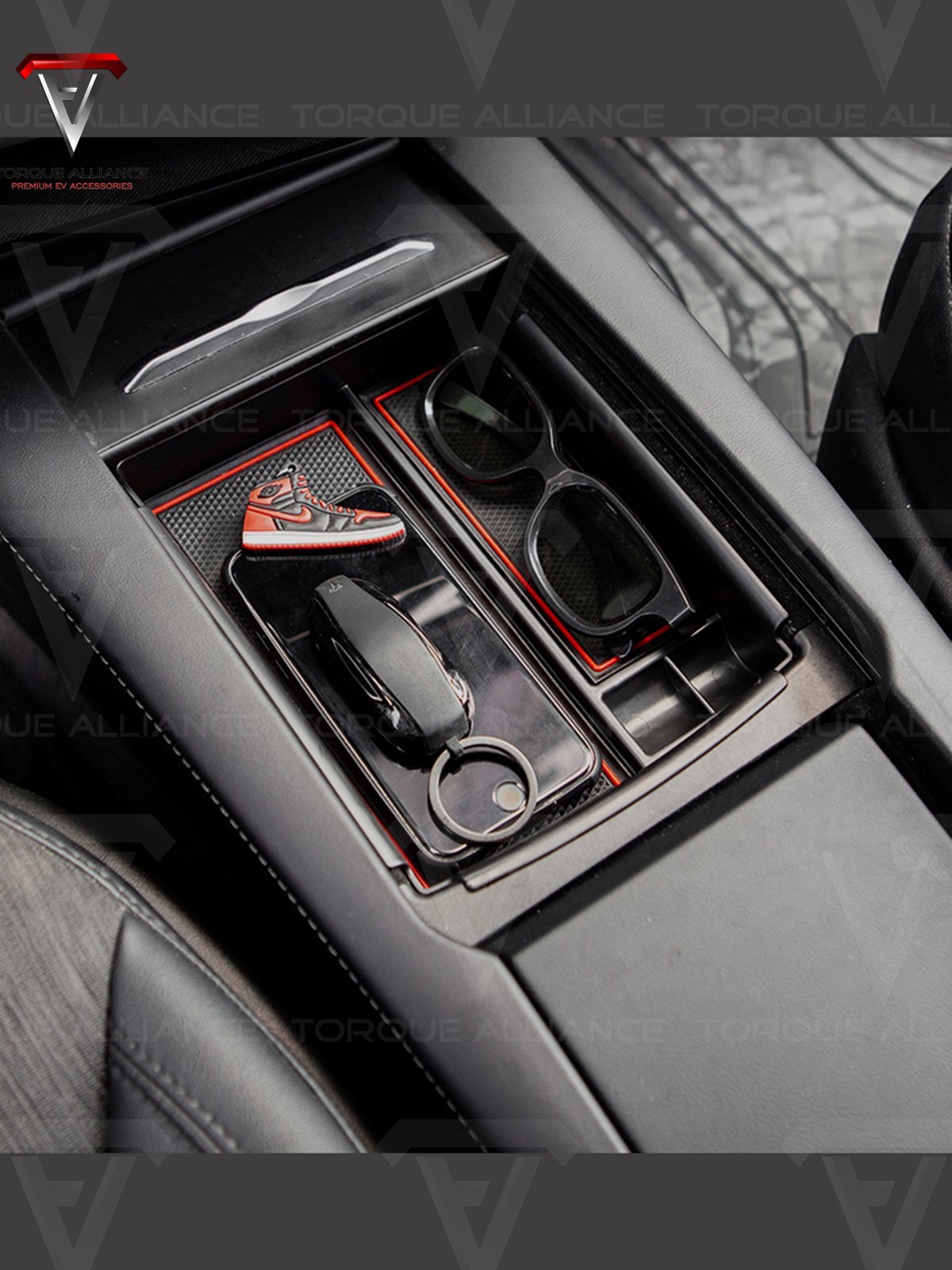 Model S/X: Center Console Organizer + Wireless Charging Module - Torque Alliance