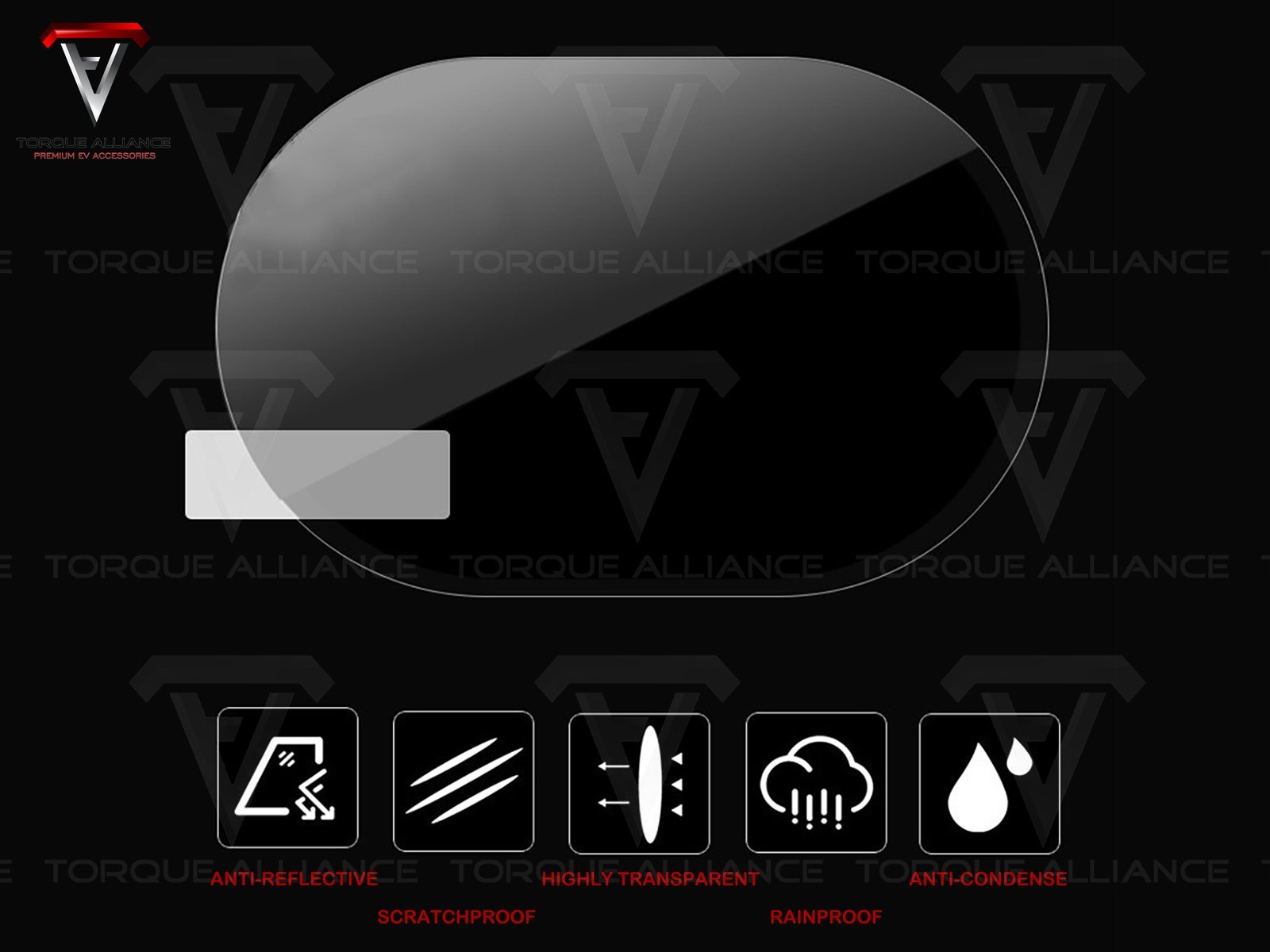 Rear Mirror + Side Windows Anti-fog Sticker Set - Torque Alliance