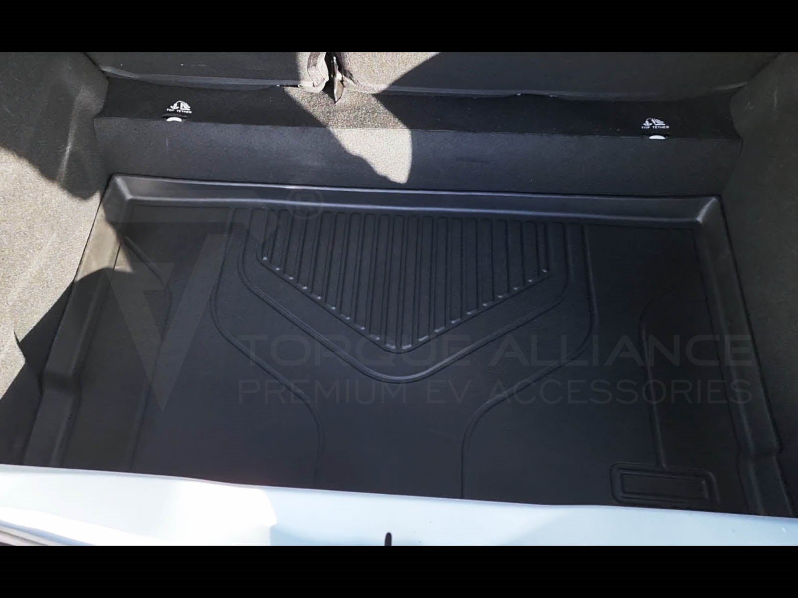 Renault Zoe: Trunk Lower Compartment Mat, Lower Boot Liner (Premium Recyclable Rubber) - Torque Alliance