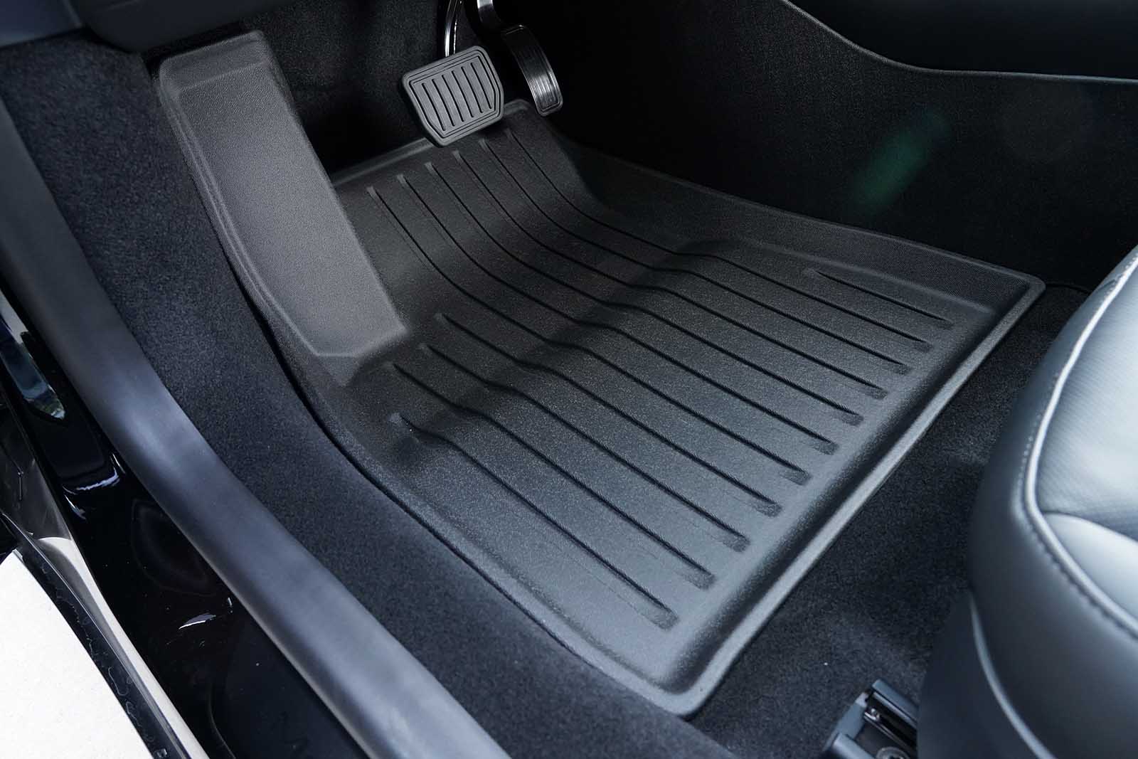 Tesla Model 3 (2024 Highland): All Weather Interior Floor Mats (Left-hand-drive, Premium Recyclable Rubber) - Torque Alliance