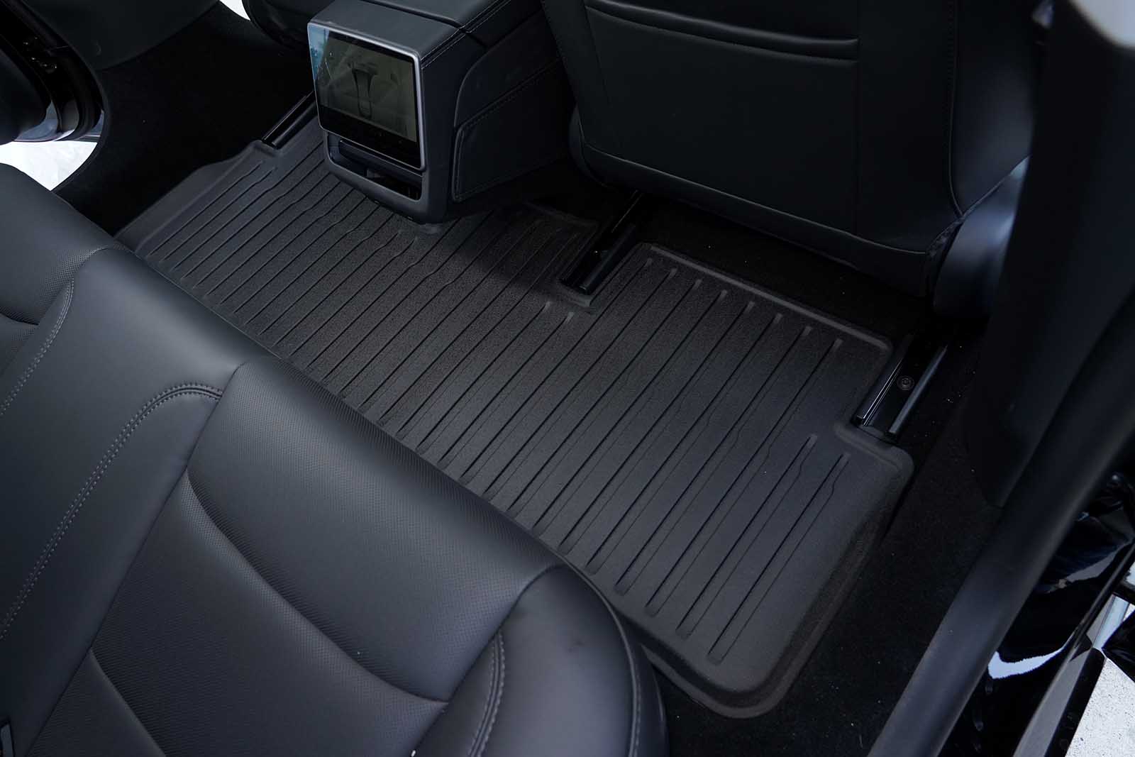 Tesla Model 3 (2024 Highland): All Weather Interior Floor Mats (Left-hand-drive, Premium Recyclable Rubber) - Torque Alliance