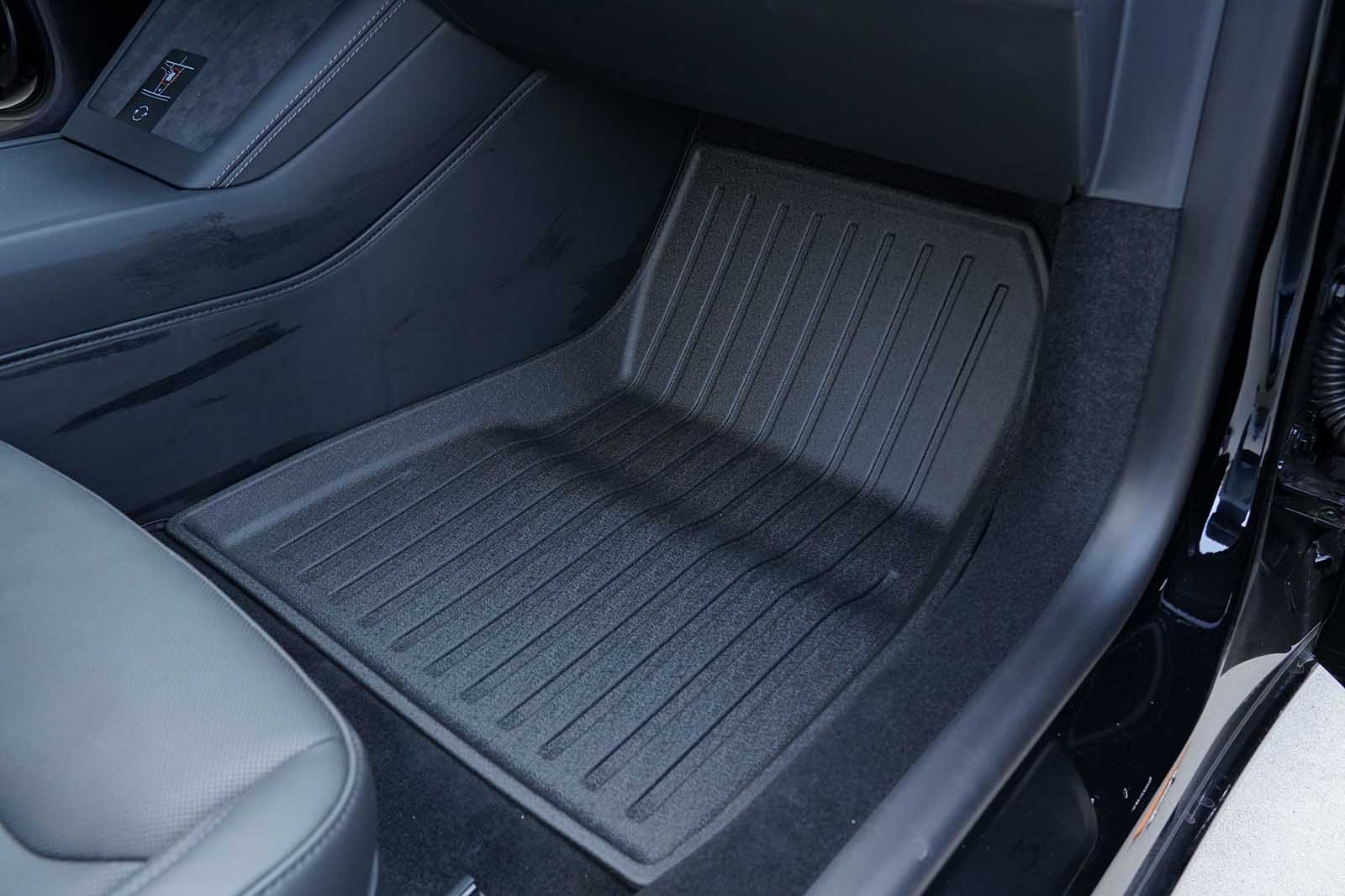 Tesla Model 3 (2024 Highland): All Weather Interior Floor Mats (Left-hand-drive, Premium Recyclable Rubber) - Torque Alliance