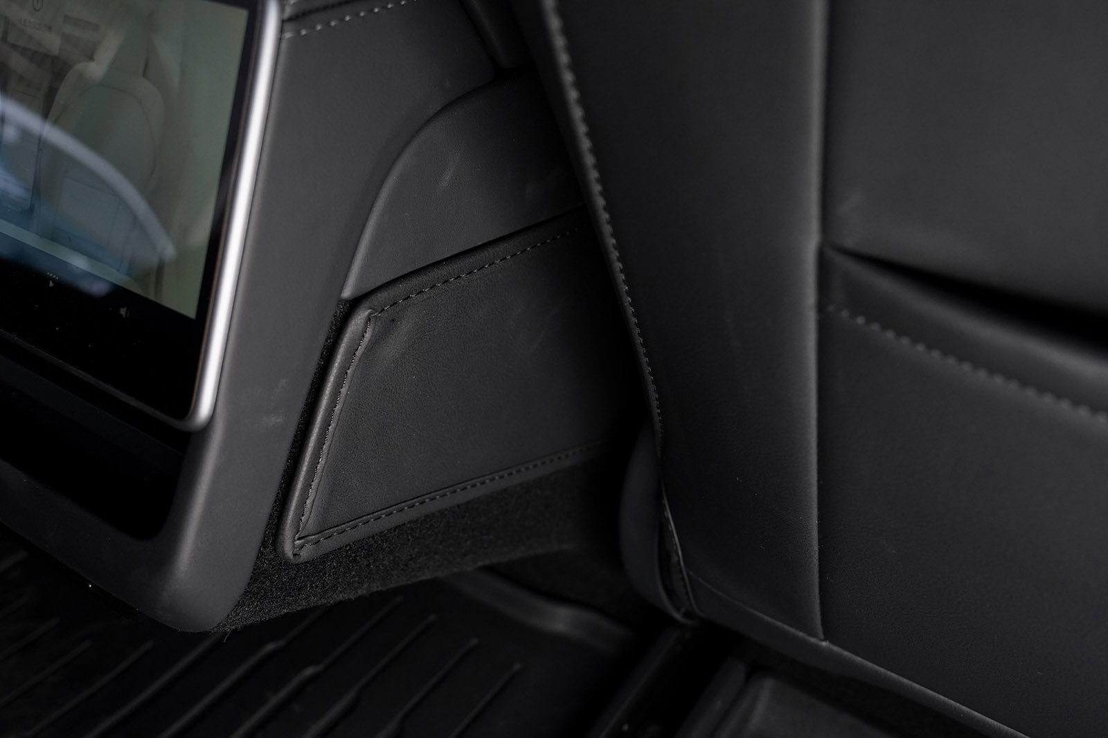 Tesla Model 3 (2024 Highland): Anti-kick Protection Mat for Center Console - Torque Alliance